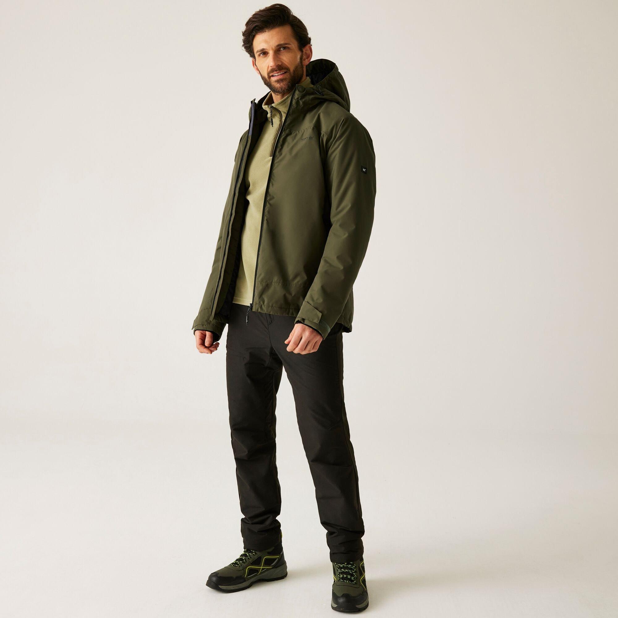 Olive Green - Regatta - Men's Frelton Waterproof Insulated Jacket - 4