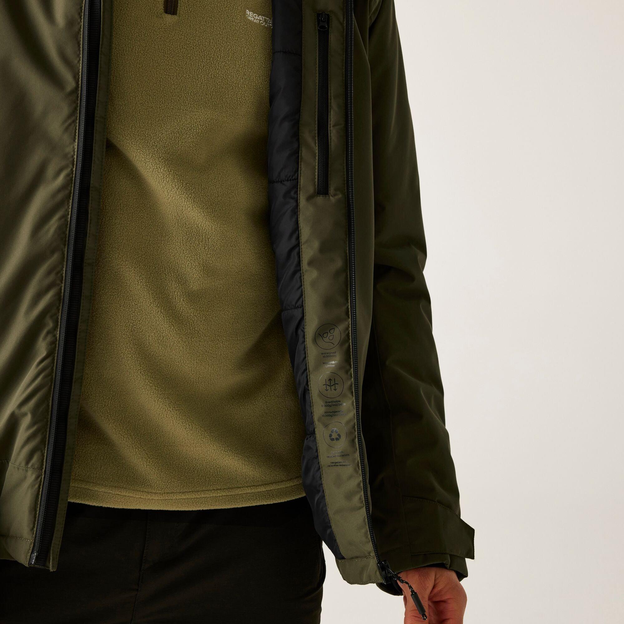 Olive Green - Regatta - Men's Frelton Waterproof Insulated Jacket - 5