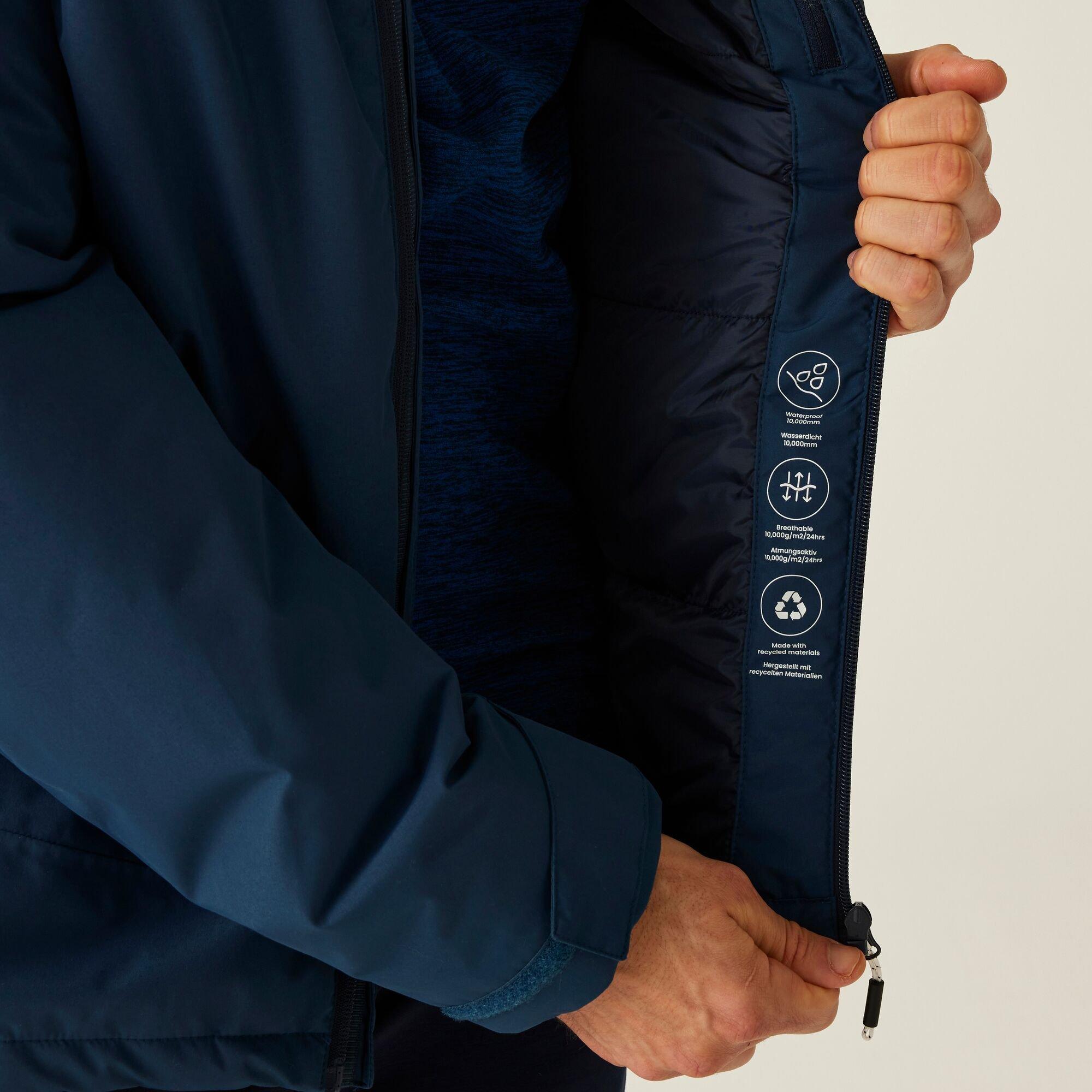 Navy Blue - Regatta - Men's Frelton Waterproof Insulated Jacket - 4