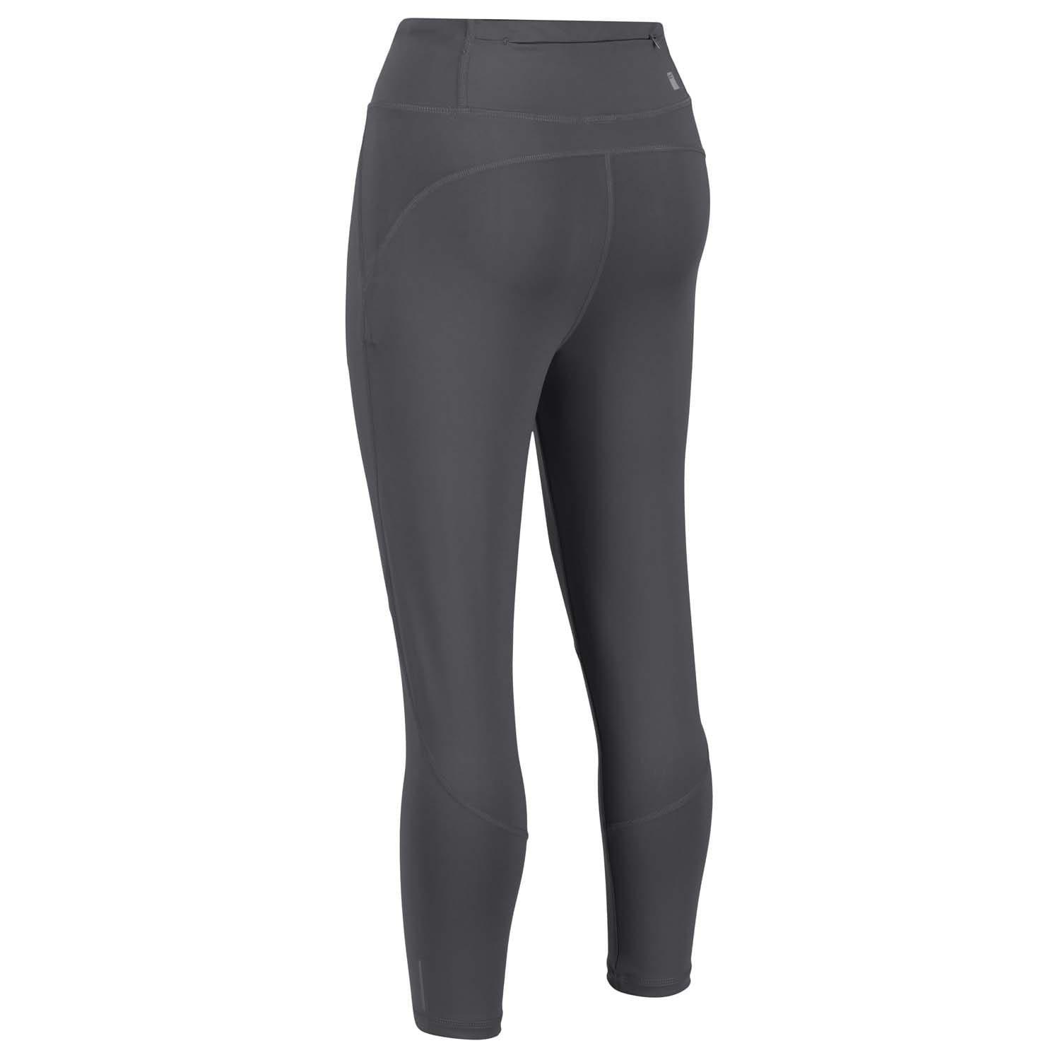 Grey - Regatta - Highton Pro Active Stretch three quarter Leggings - 2