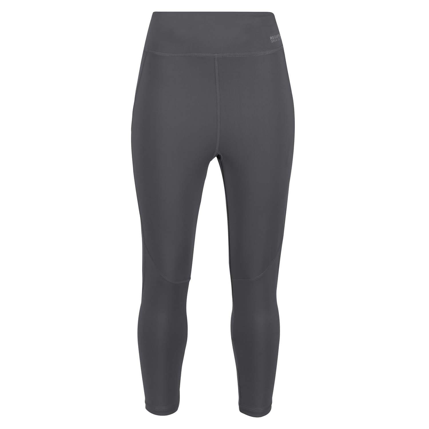 Grey - Regatta - Highton Pro Active Stretch three quarter Leggings - 3