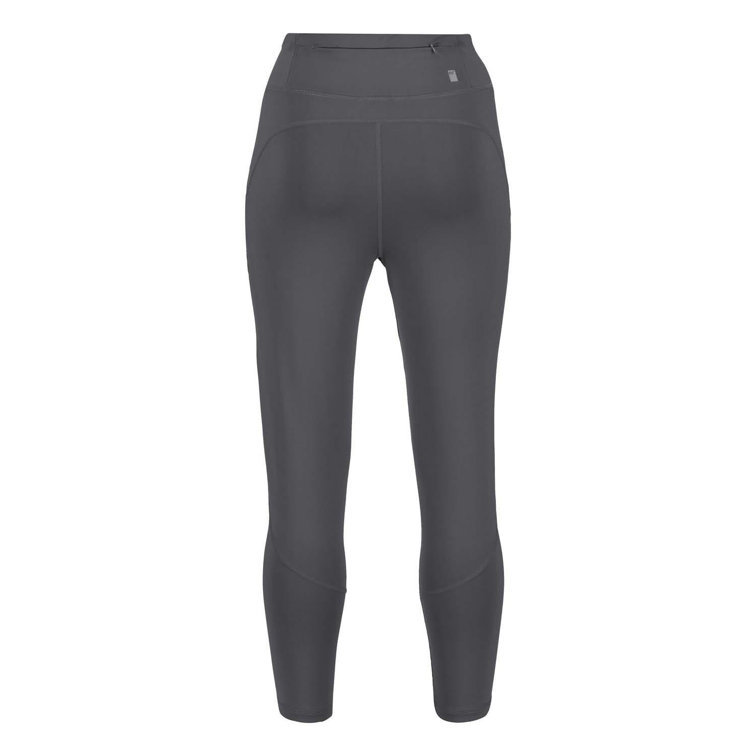 Grey - Regatta - Highton Pro Active Stretch three quarter Leggings - 4