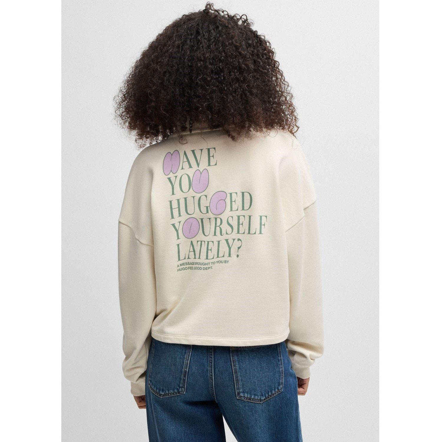 White - Hugo - Dahanna_B Seasonal Logo Sweatshirt - 2