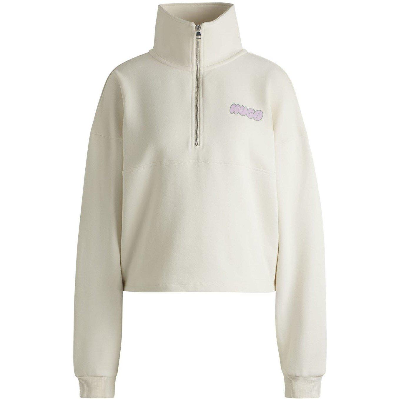 White - Hugo - Dahanna_B Seasonal Logo Sweatshirt - 4