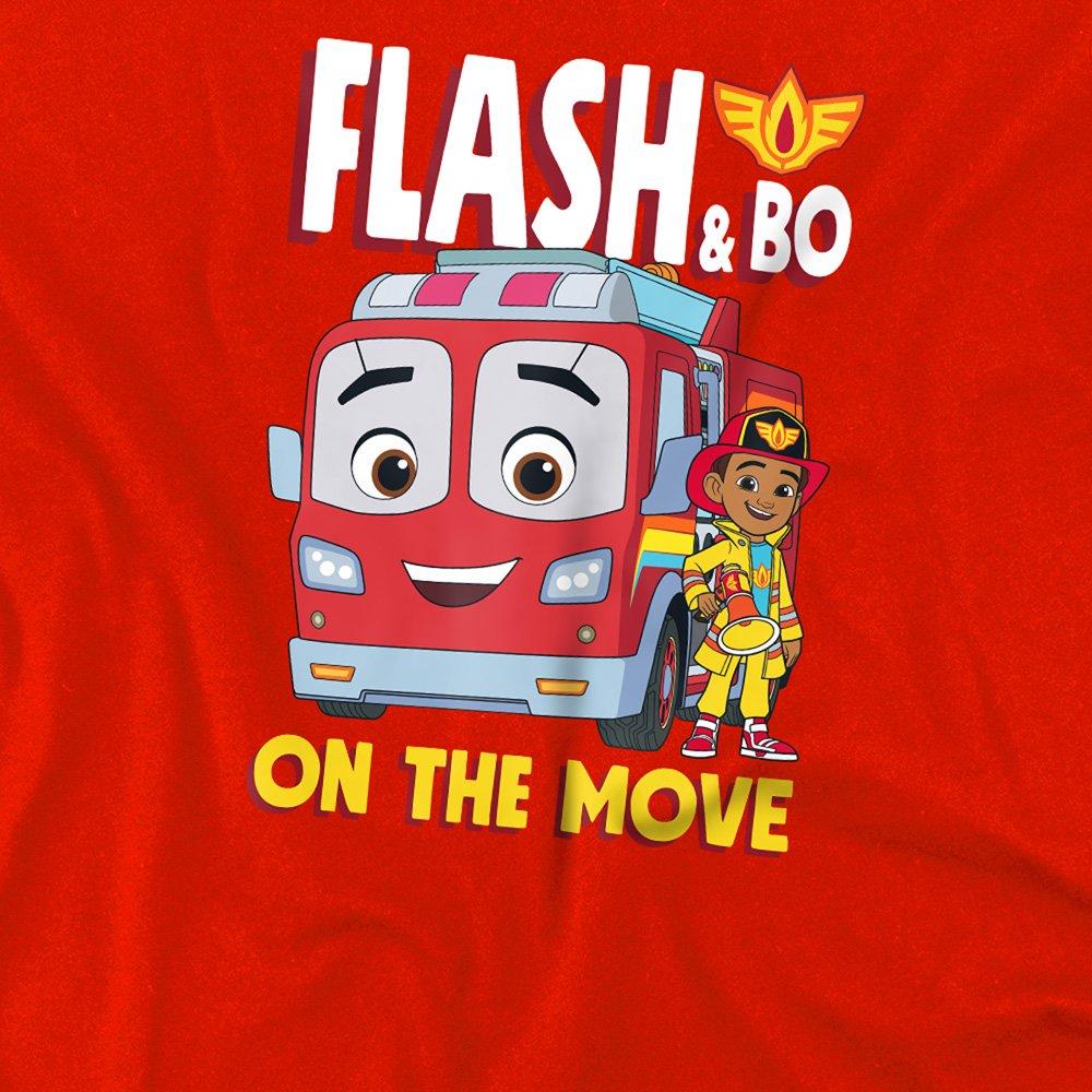 Red - Disney - Firebuds Flash Fire Engine Kids T-Shirt Red - 2