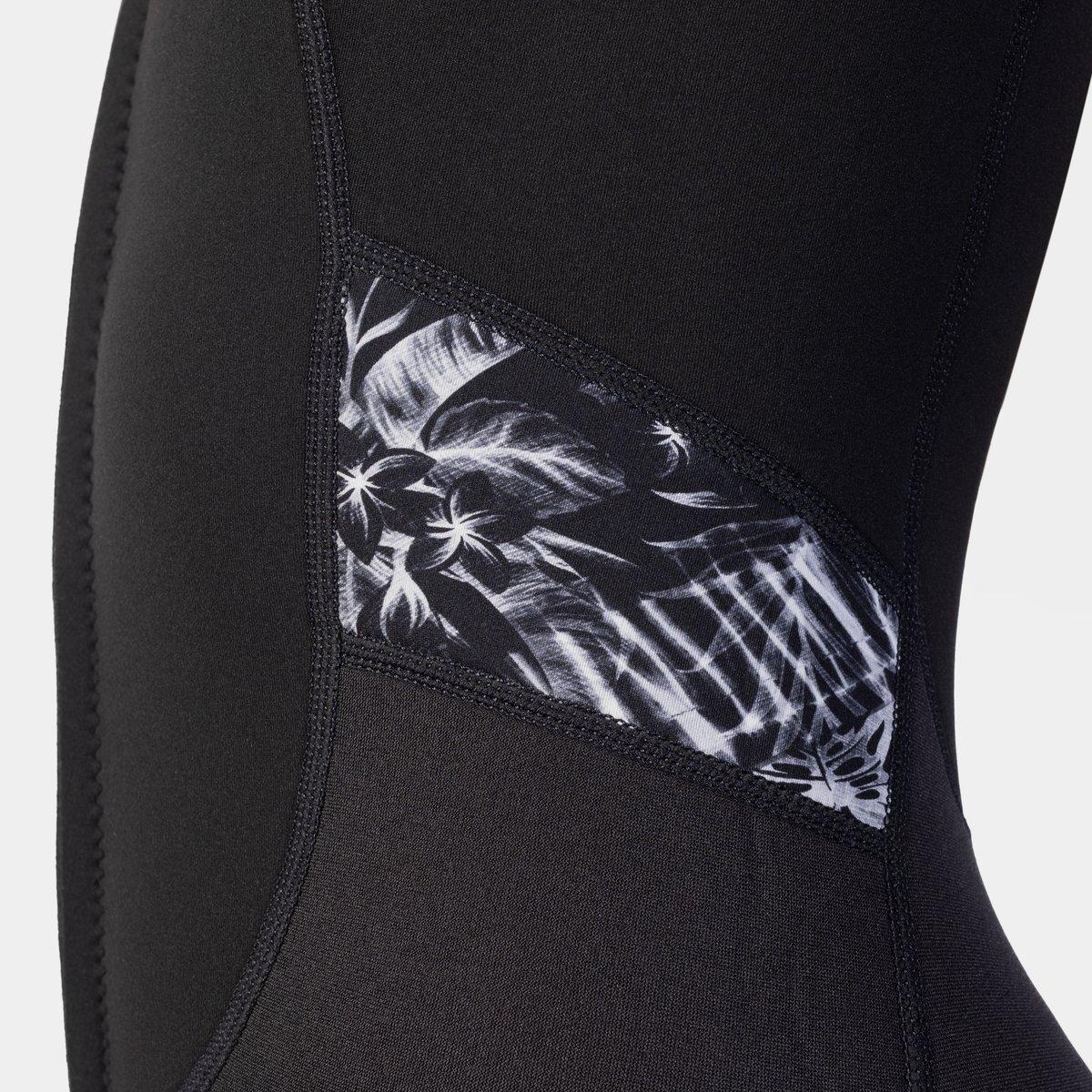 Black - Gul - WOMENS RESPONSE 3/2MM FLATLOCK LONGJANE WETSUIT - 5
