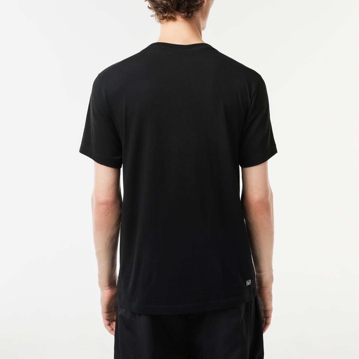 Black - Lacoste - Cotton Jersey Sport T-Shirt - 2