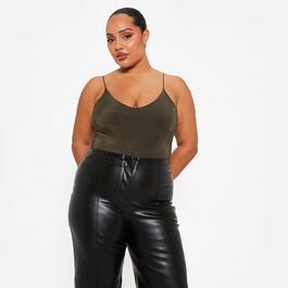 I Saw It First Double Layered Cami Slinky Bodysuit