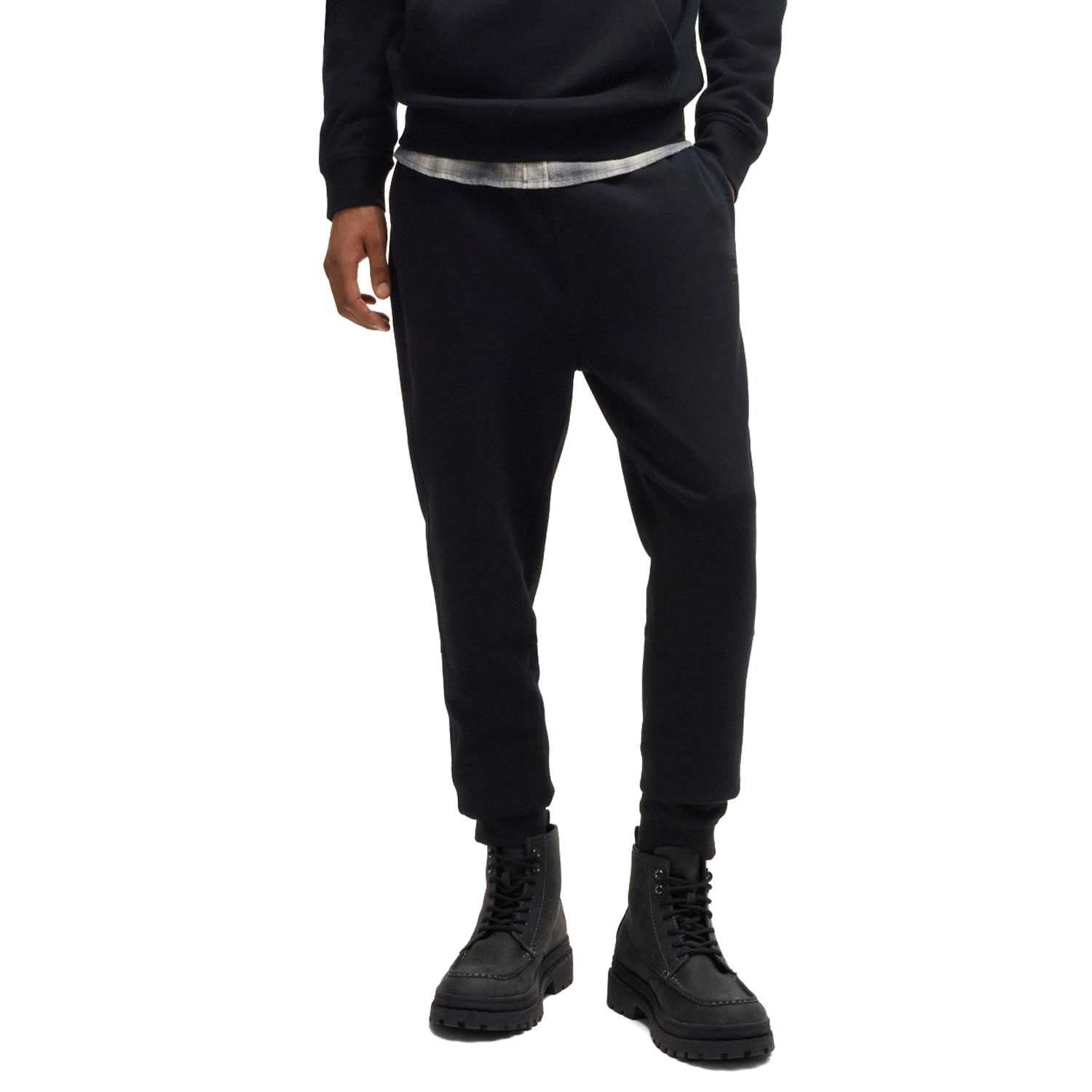 Black - Boss - Logo Patch Tracksuit Bottoms - 1