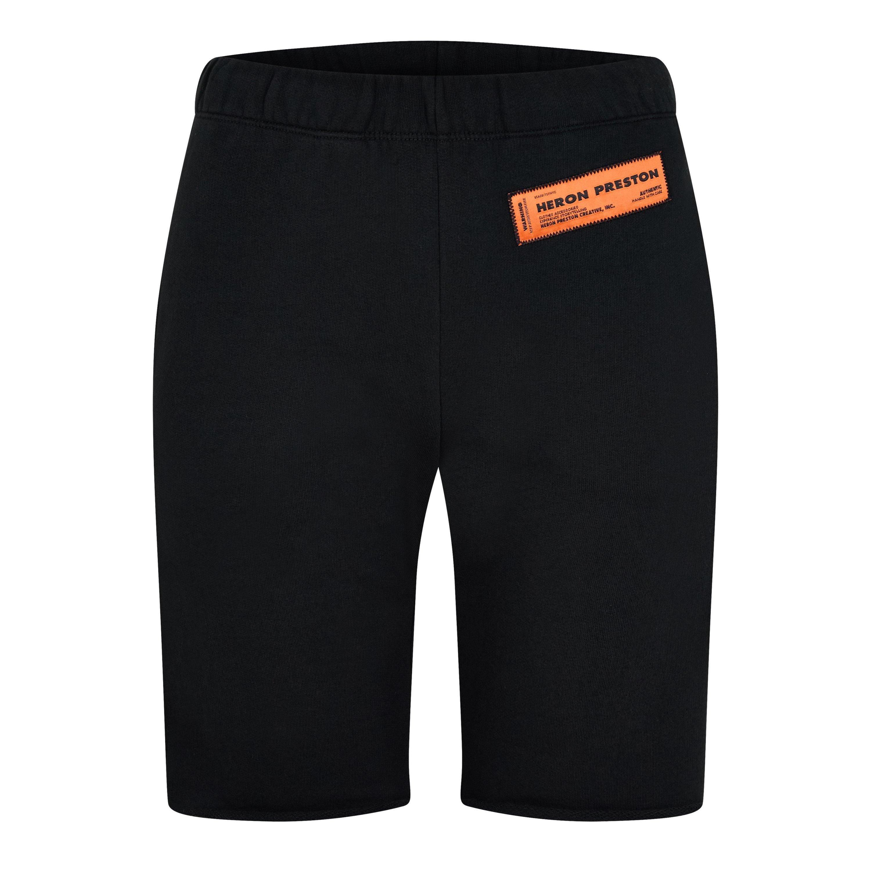 Black - Heron Preston - Logo Recycled Cotton Sweat Shorts - 1