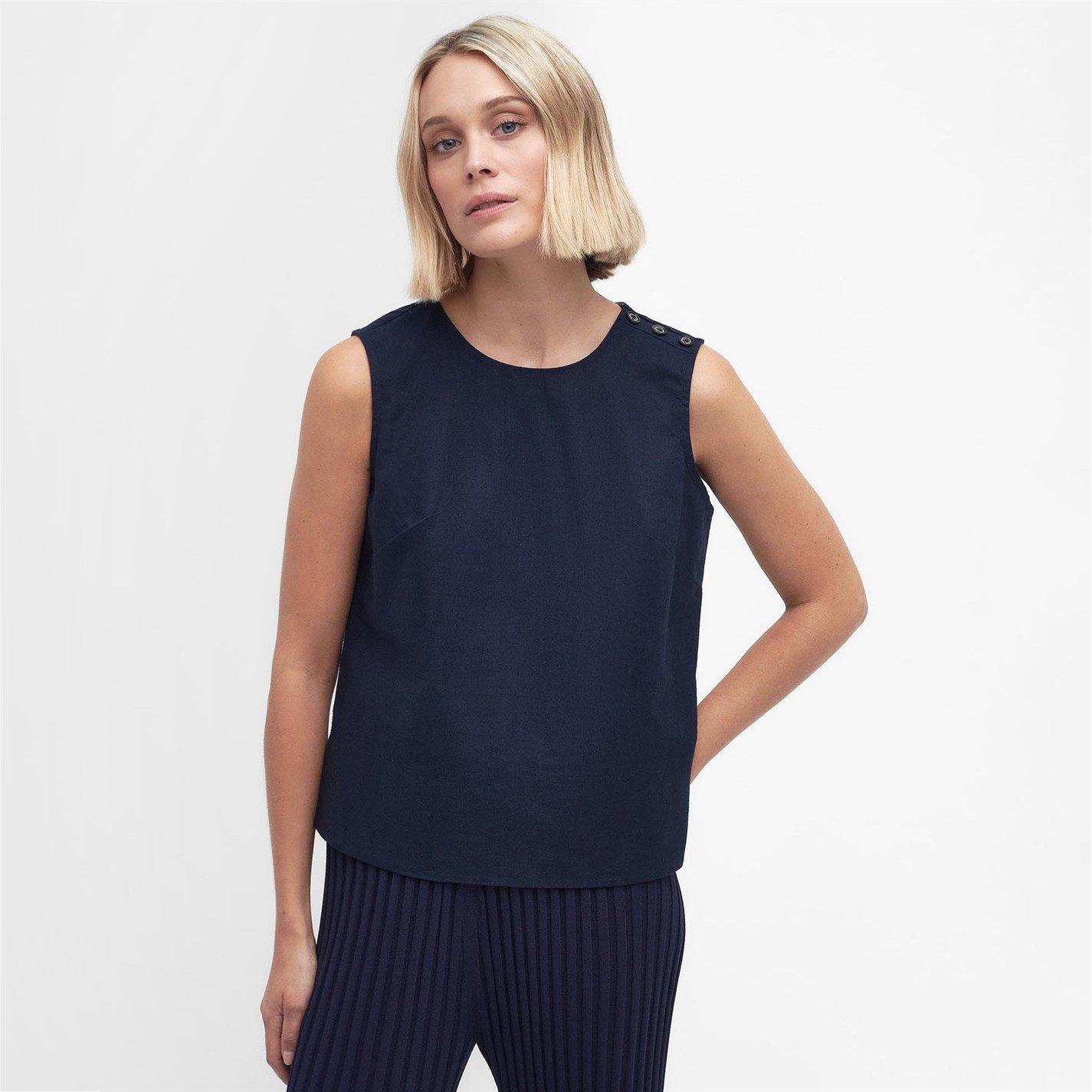 Navy - Barbour - Bathgate Tank Top - 2