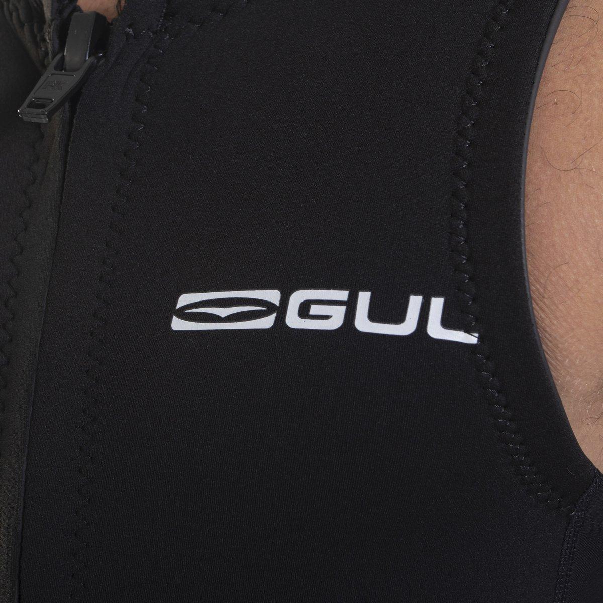 Black - Gul - MENS RESPONSE 3/2MM FLATLOCK LONGJOHN WETSUIT - 3