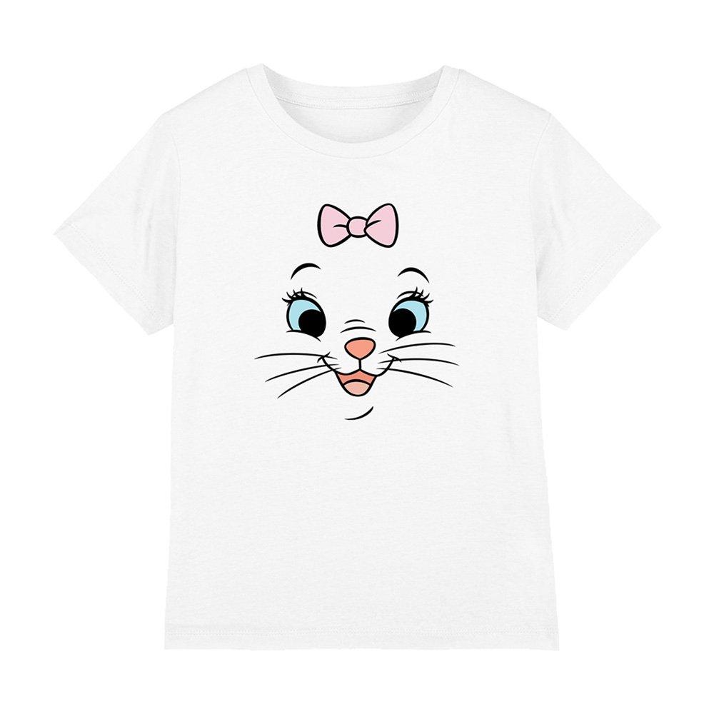 White - Disney - Disney Marie Face Kids T-Shirt White - 1