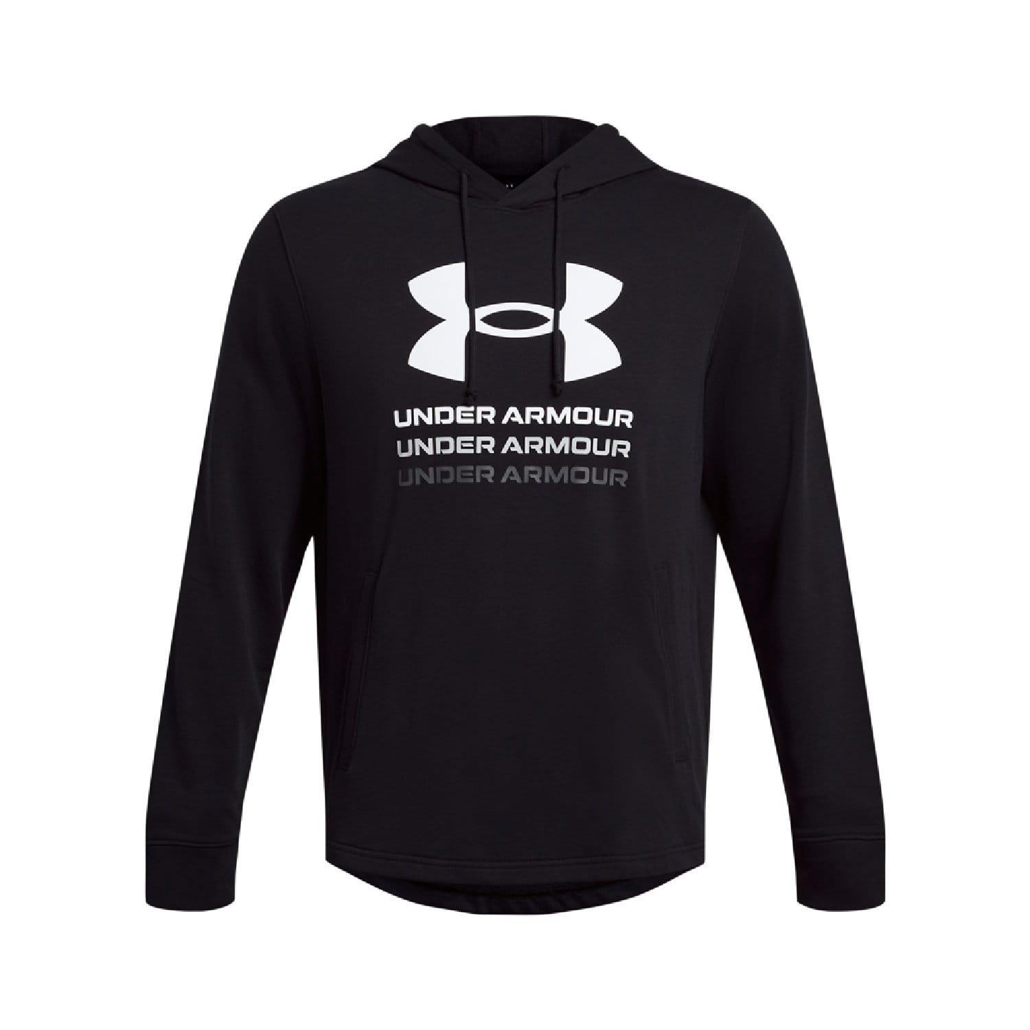 Black - Under Armour - Rival Terry Graphic Hoodie - 3