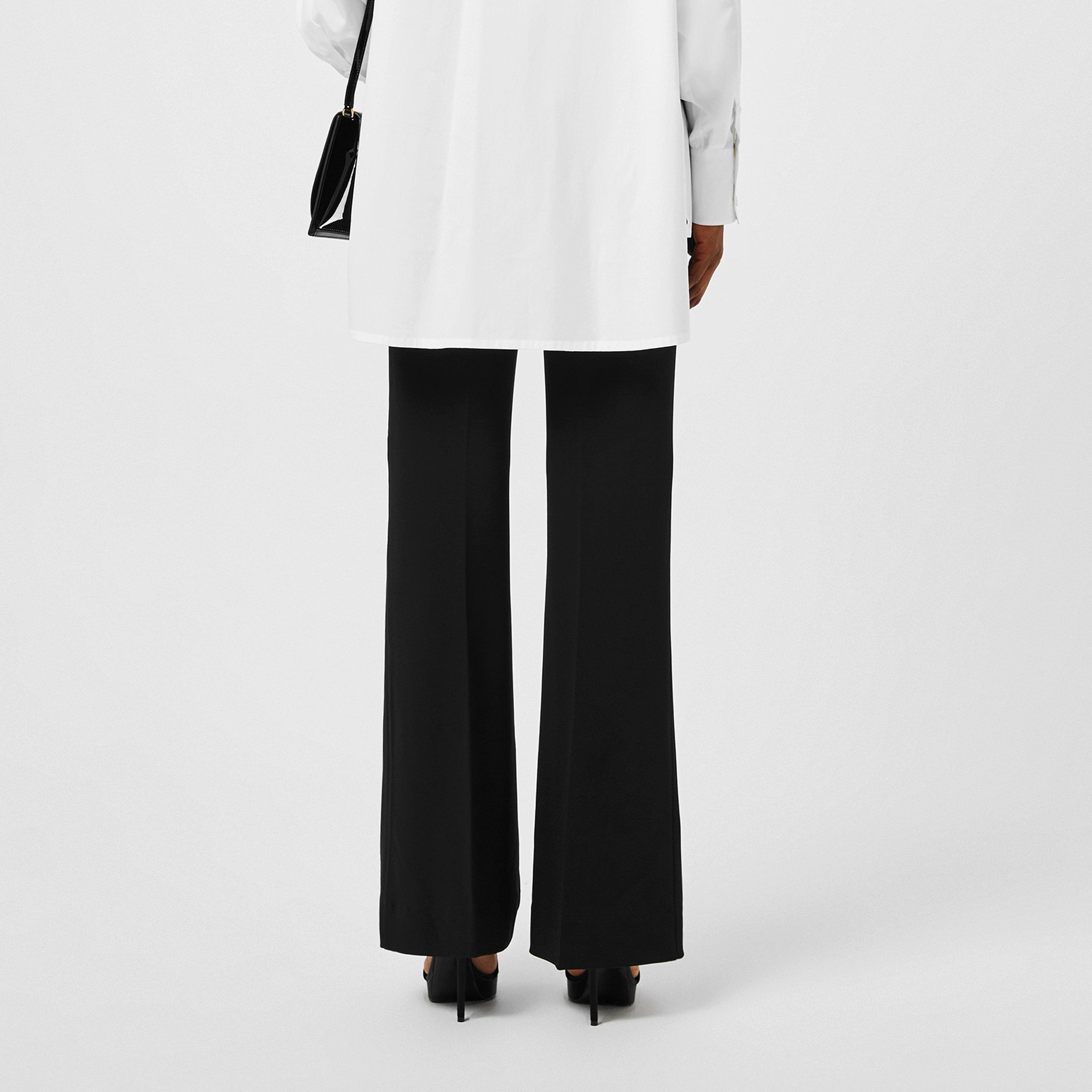 NERO - Dolce and Gabbana - Stretch Jersey Flared Pants - 3