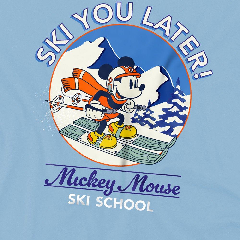 Light Blue - Disney - Mickey Mouse Ski You Later Kids T-Shirt Light Blu - 2