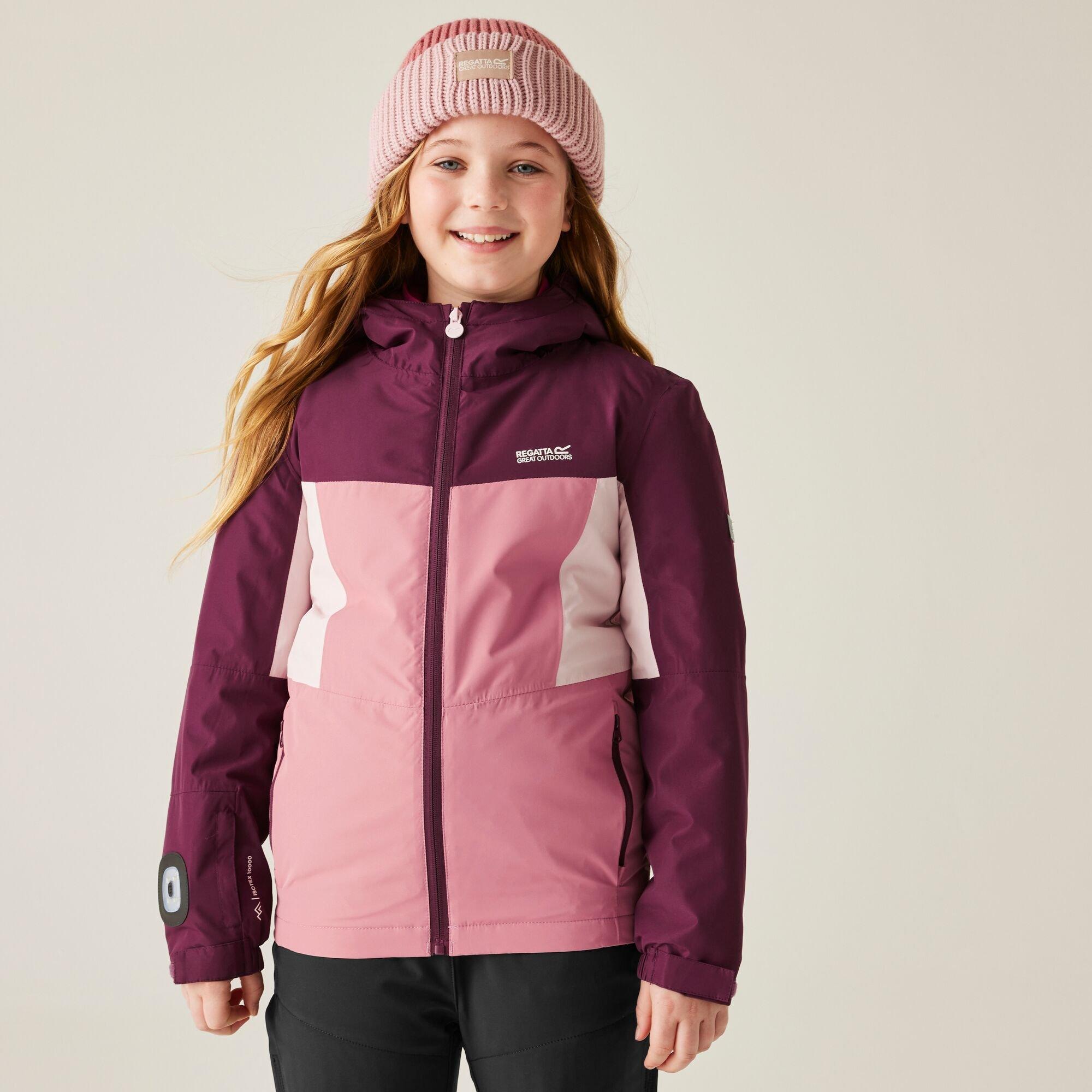 Regatta  Kids Kids' Beamz Waterproof Reflective Insulated Jacket - Dusty Rose - 10-11yrs