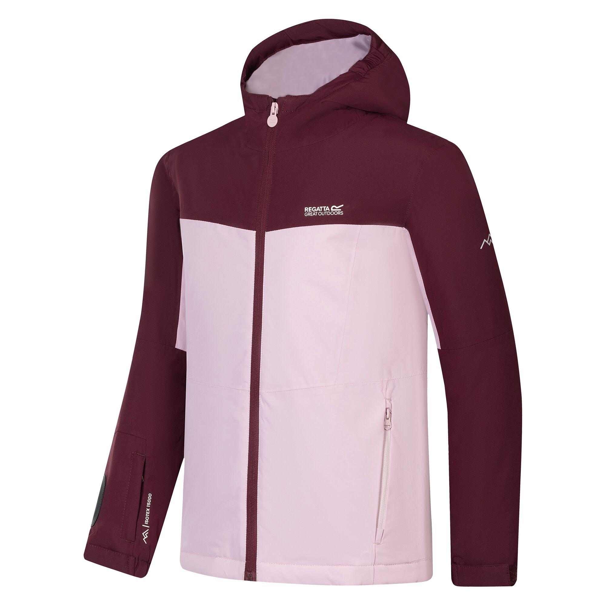 Fig/Powder Lila - Regatta - Kids Beamz Waterproof Jacket - 9