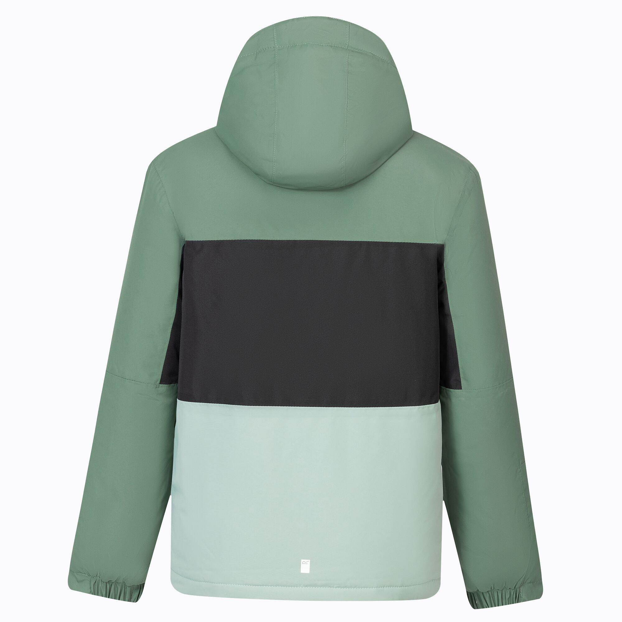 Dark Forest/Gla - Regatta - Kids Beamz Waterproof Jacket - 10
