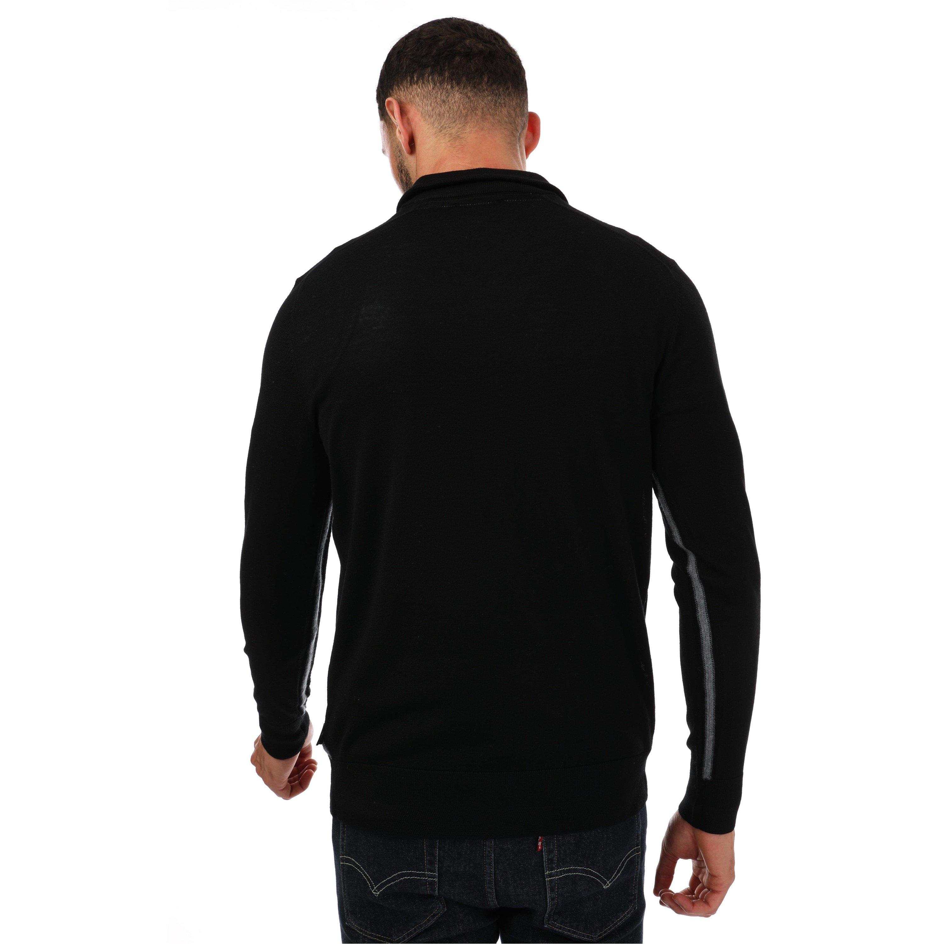 Black - Ted Baker - Tooting Half-Zip Sweatshirt - 2