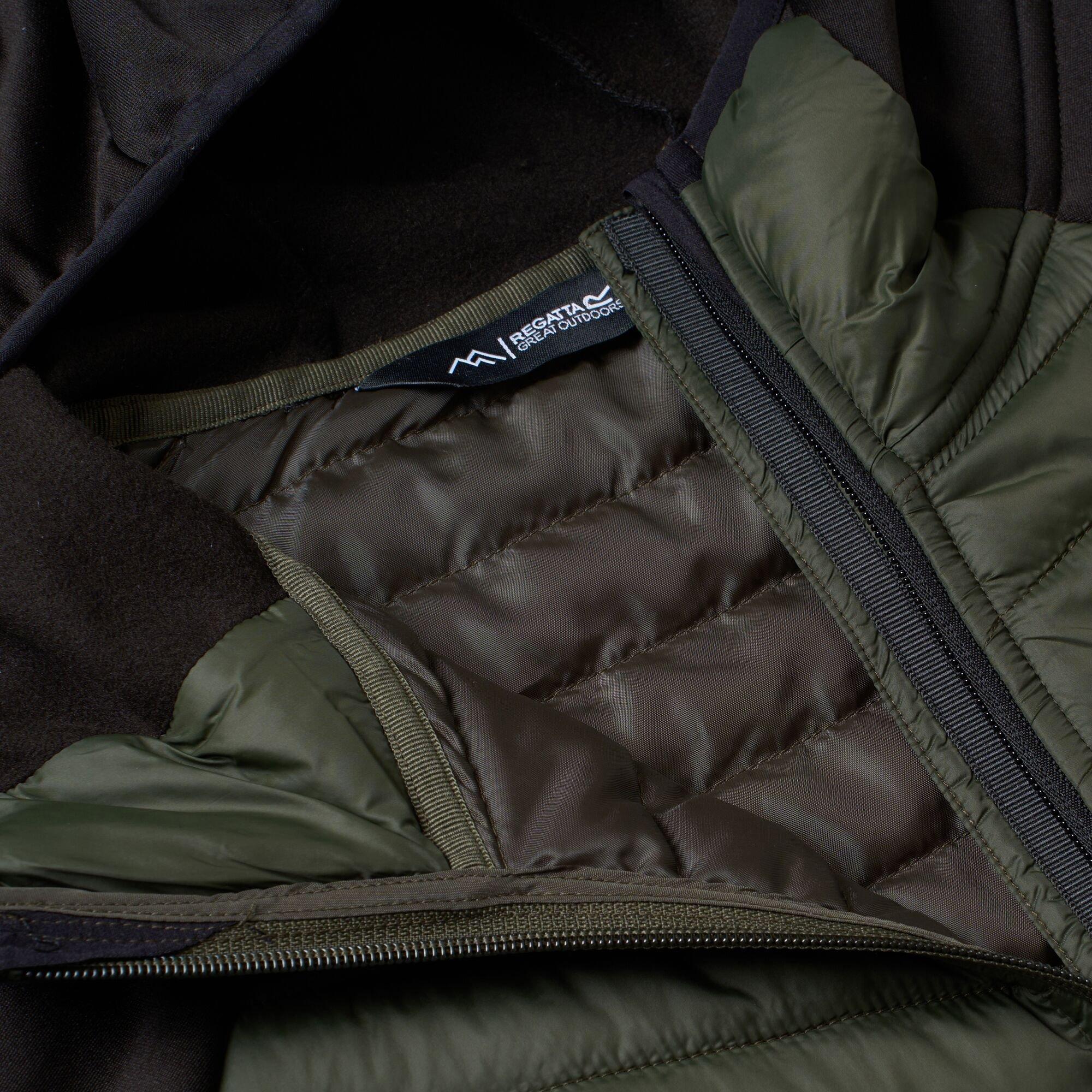 Dark Khaki/Blac - Regatta - Mens Andreson Hybrid Water-Repellent Jacket - 11