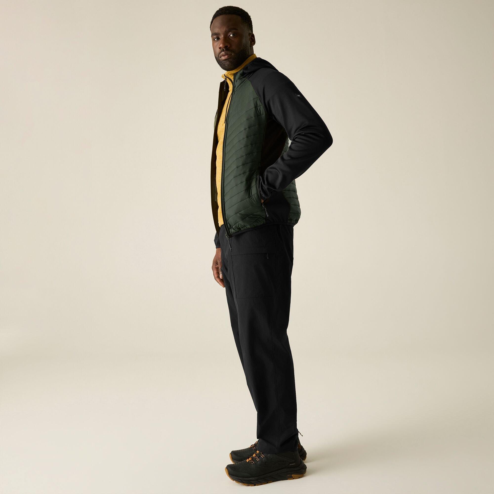 Dark Khaki/Blac - Regatta - Mens Andreson Hybrid Water-Repellent Jacket - 5