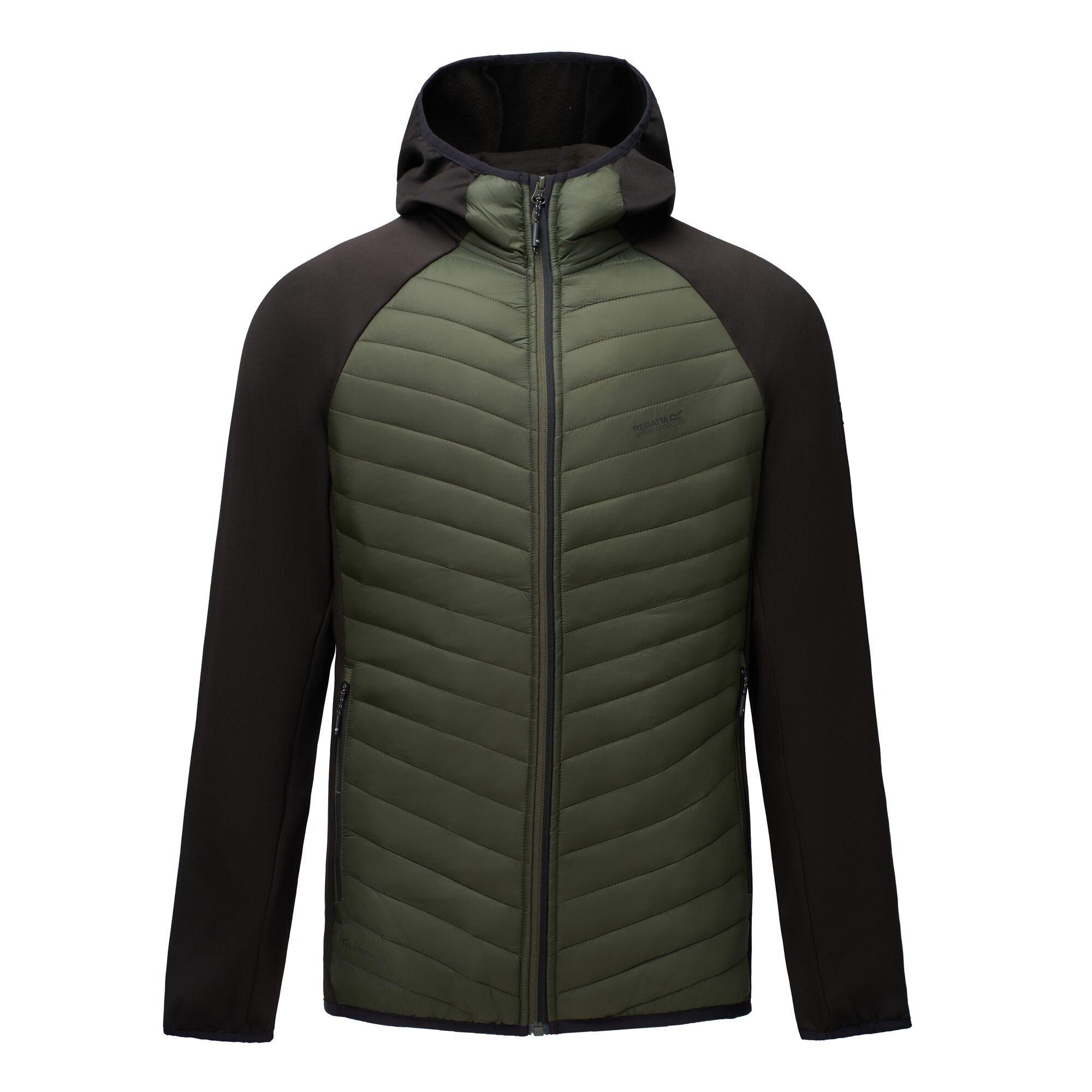 Dark Khaki/Blac - Regatta - Mens Andreson Hybrid Water-Repellent Jacket - 7