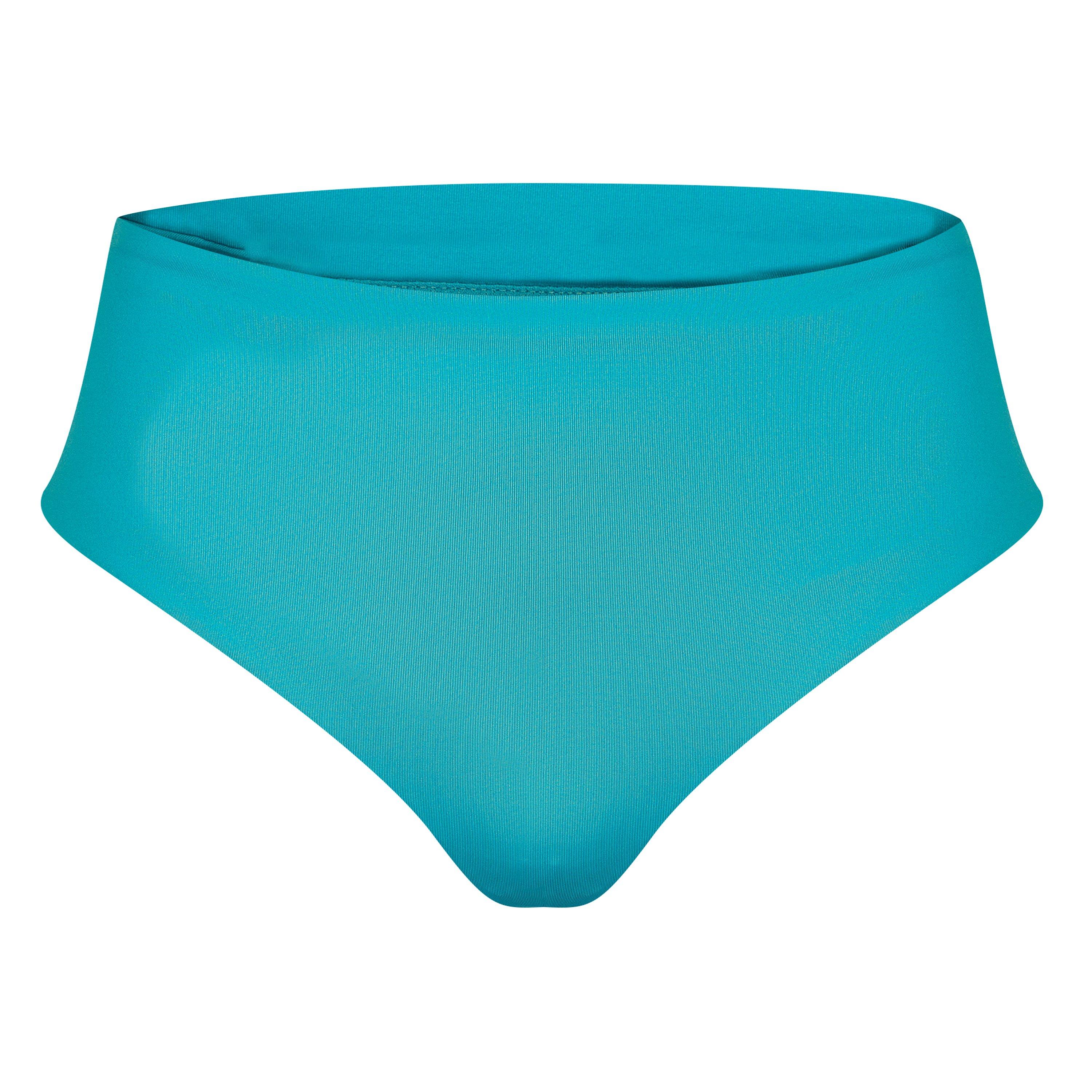 Washed Teal - Nike - Essential High Waisted Cheeky Bikini - 1