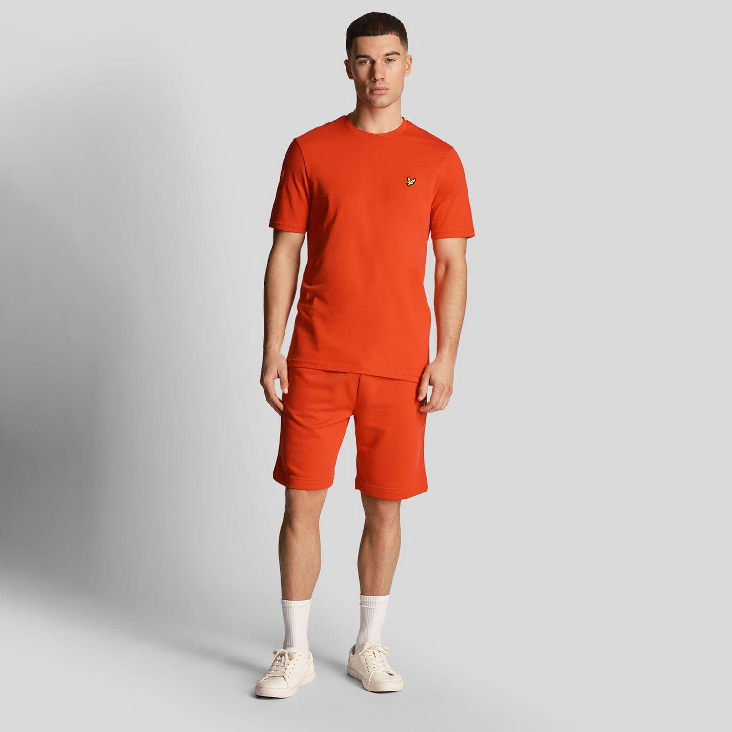 Red - Lyle and Scott - Plain T-Shirt - 2