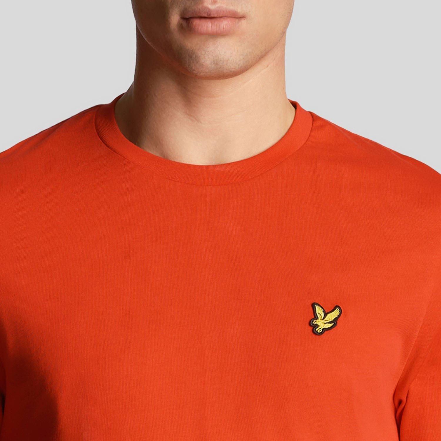 Red - Lyle and Scott - Plain T-Shirt - 4