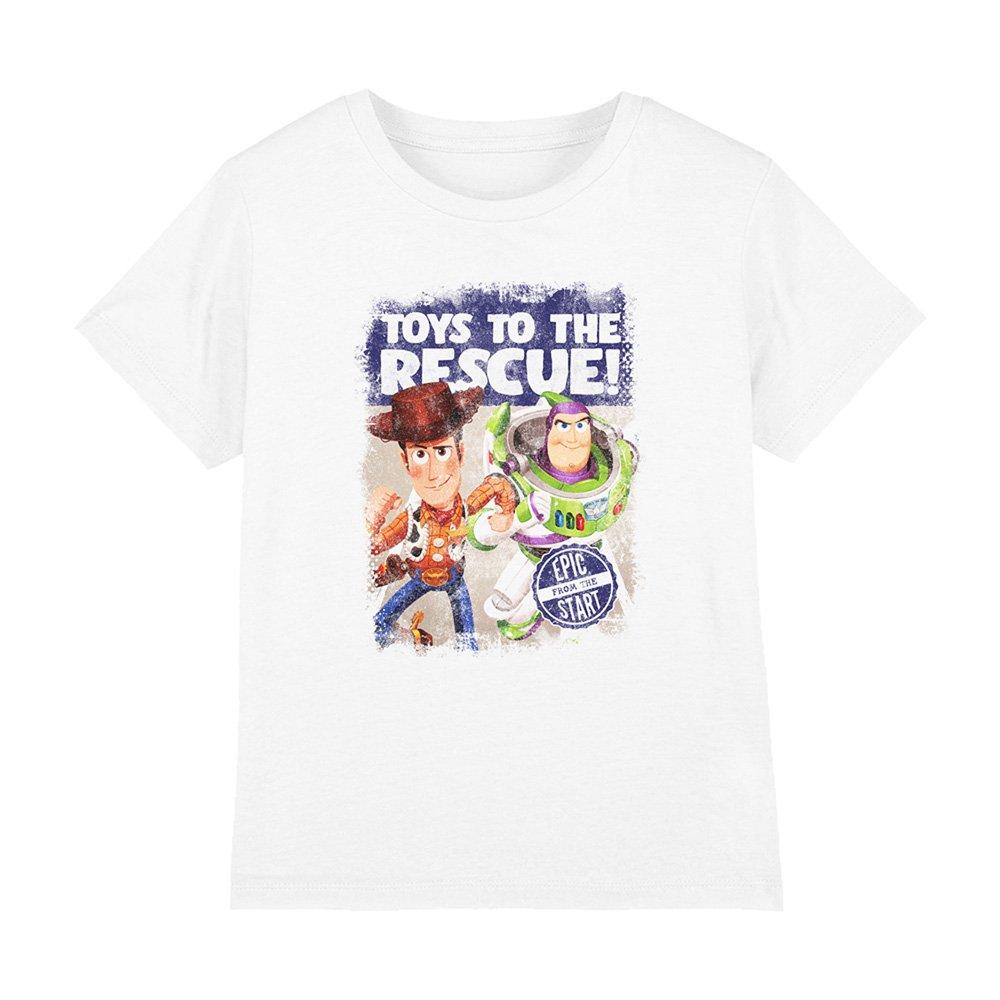 White - Disney - Toy Story Woody And Buzz To The Rescue Kids T-Shir - 1