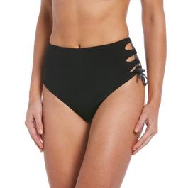 Nike Swim Solid Lace up High Waist Cheeky Bottom