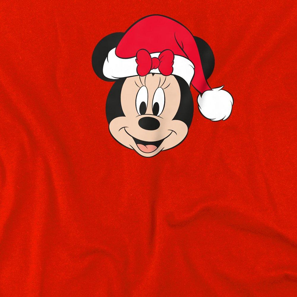 Red - Disney - Minnie Mouse Santa Hat Kids T-Shirt Red - 2