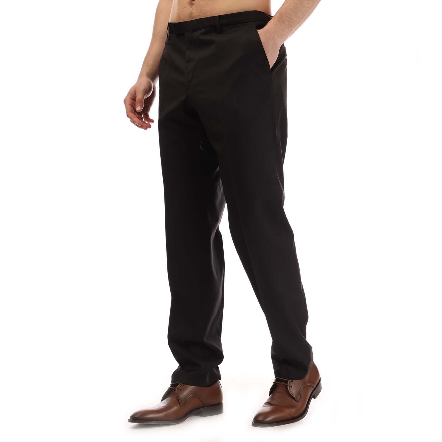 Black - Boss - Lenon Trousers - 2