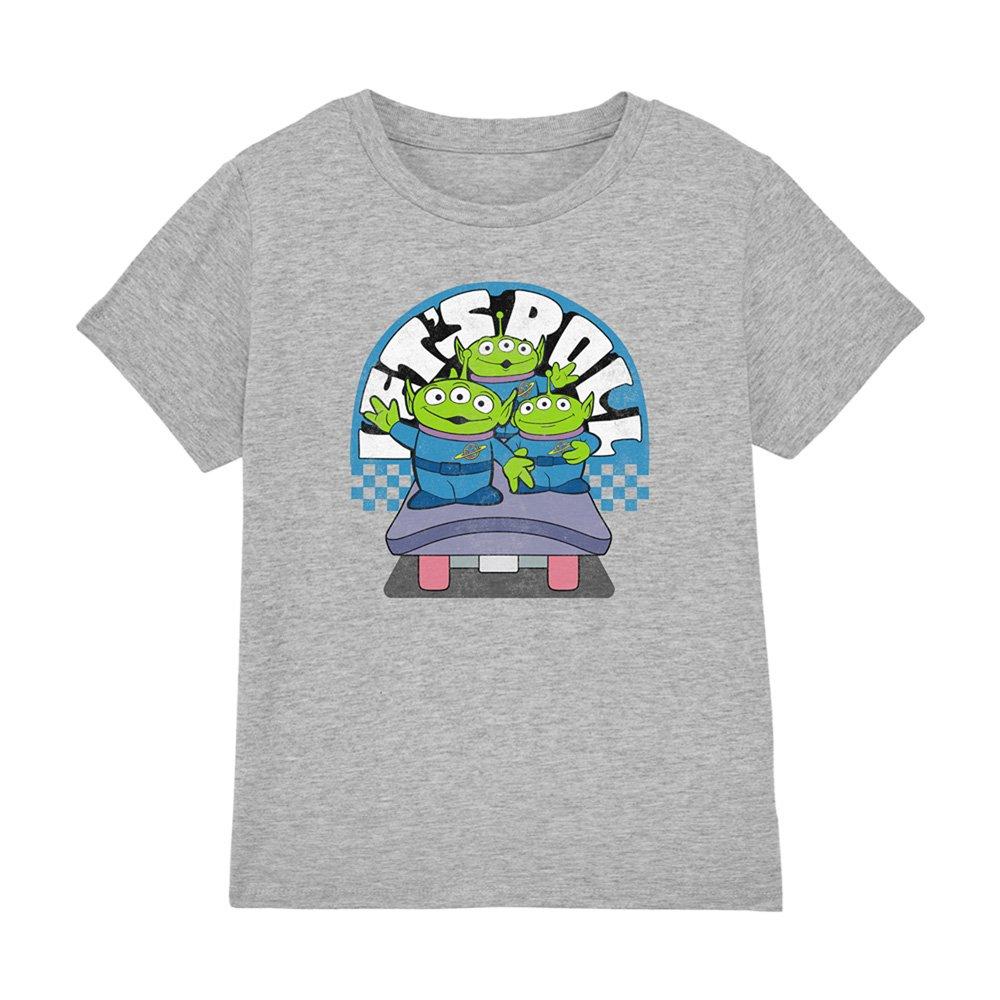 Grey - Disney - Toy Story Aliens LetS Roll Kids T-Shirt - 1