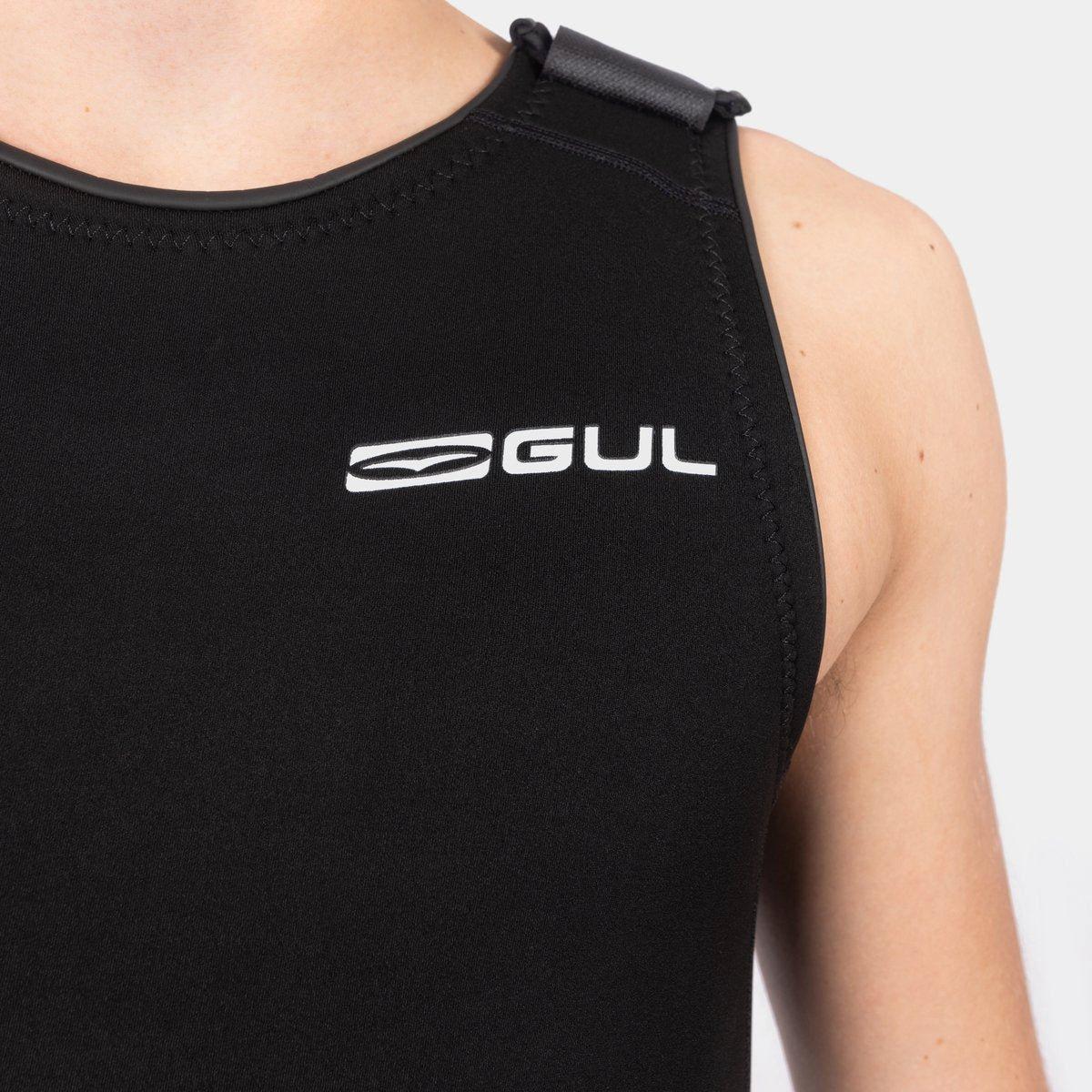 Black - Gul - MENS RESPONSE 3/2MM FLATLOCK SHORTJOHN WETSUIT - 11