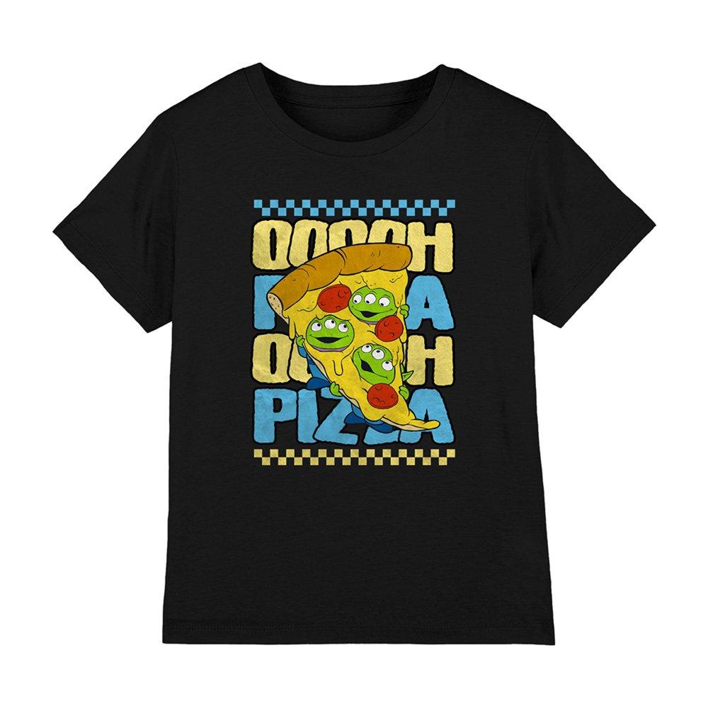 Black - Disney - Toy Story Aliens Ooooh Pizza Kids T-Shirt - 1