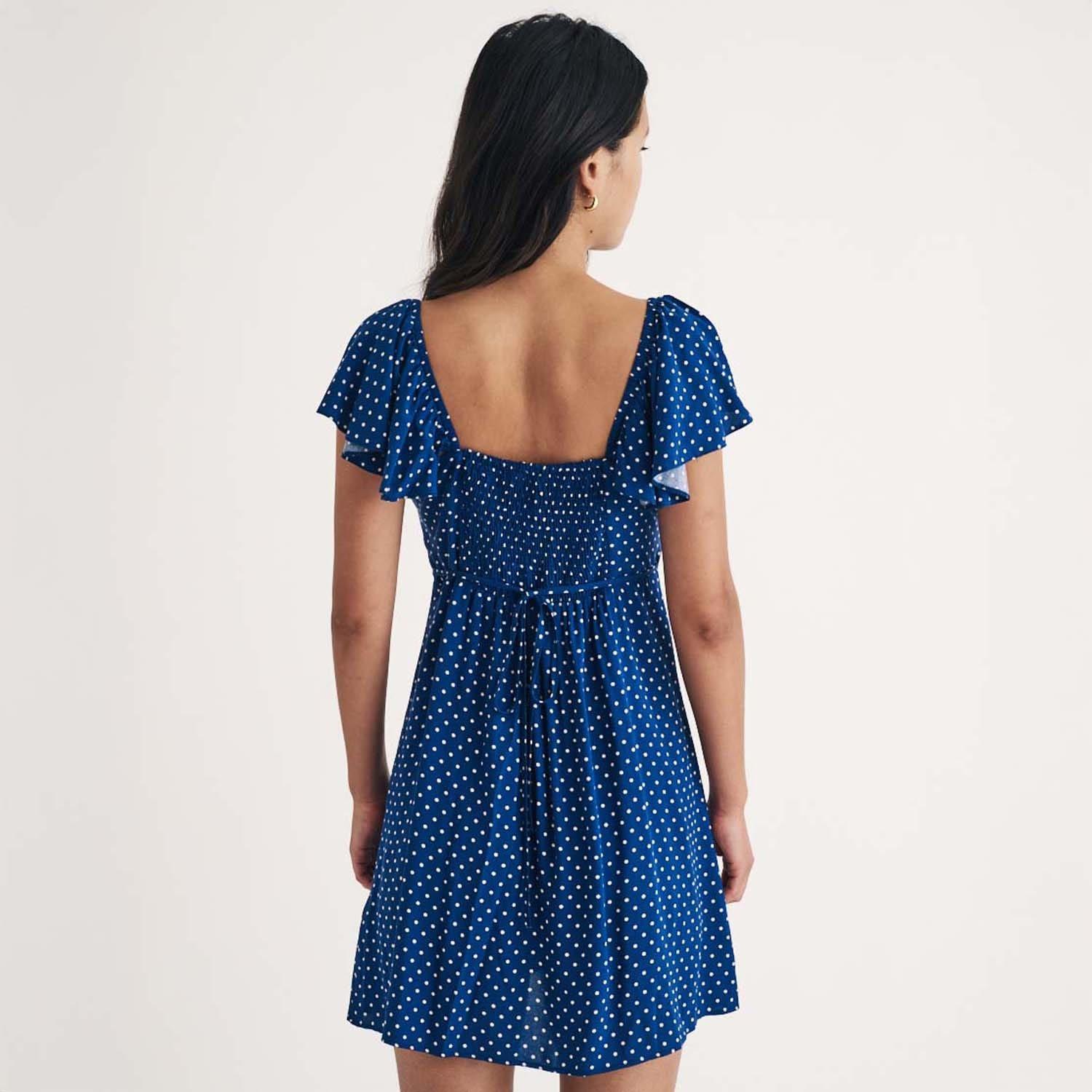 Blue - Nobodys Child - Elise Polka Dot Mini Dress - 2