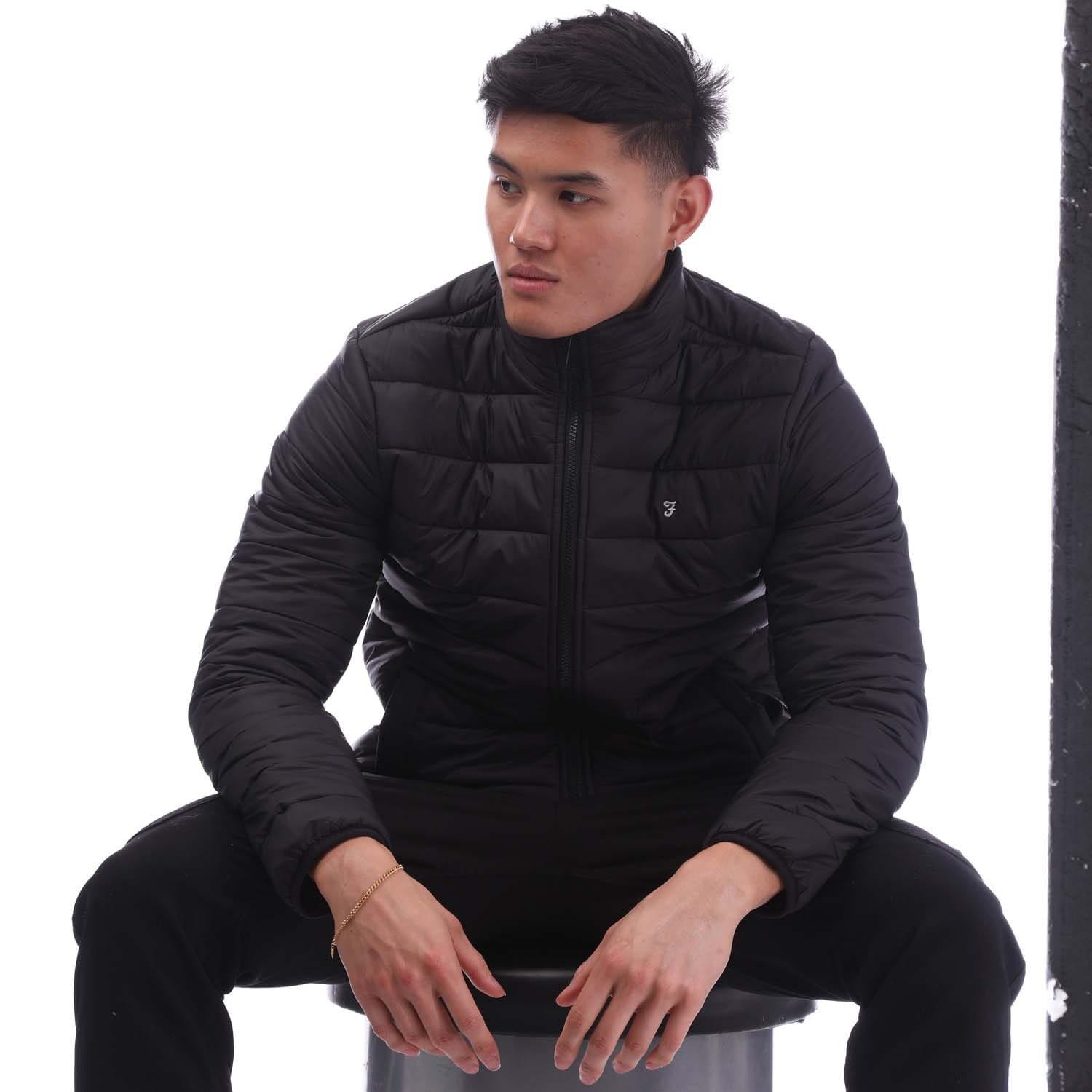 Black - Farah - Samson Padded Jacket - 4