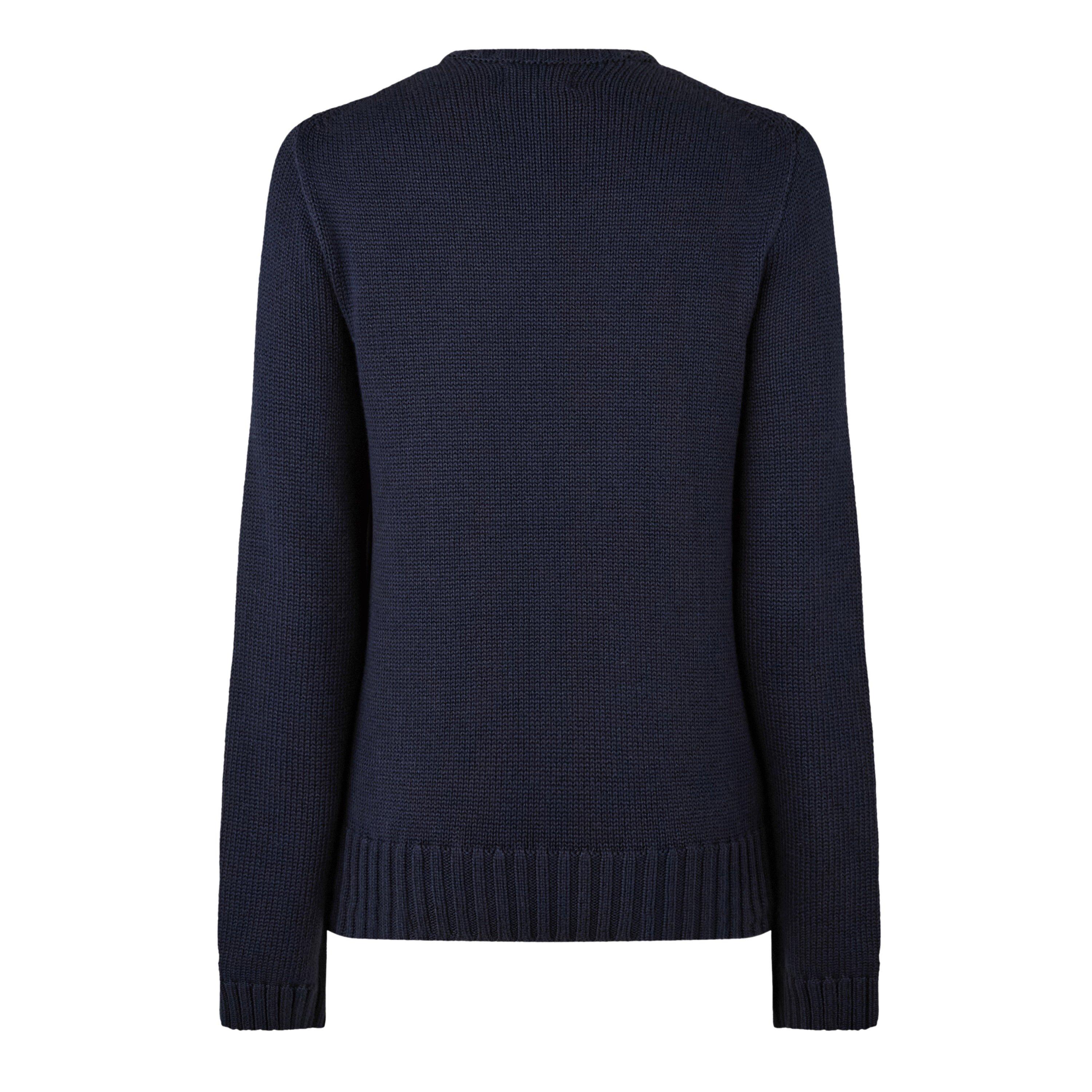 Navy - Polo Ralph Lauren - Women's Flag Knit Jumper - 2