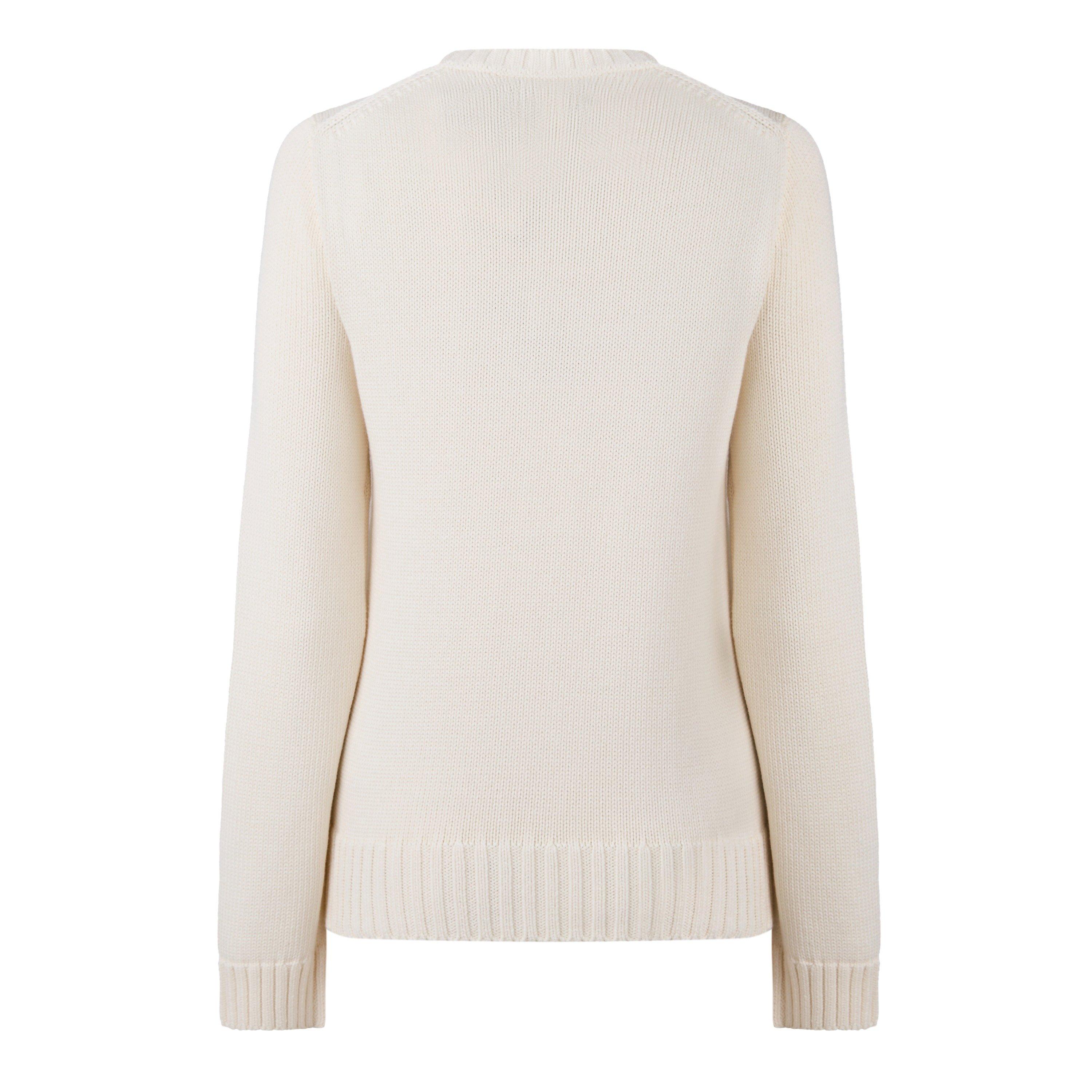 Cream - Polo Ralph Lauren - Women's Flag Knit Jumper - 2