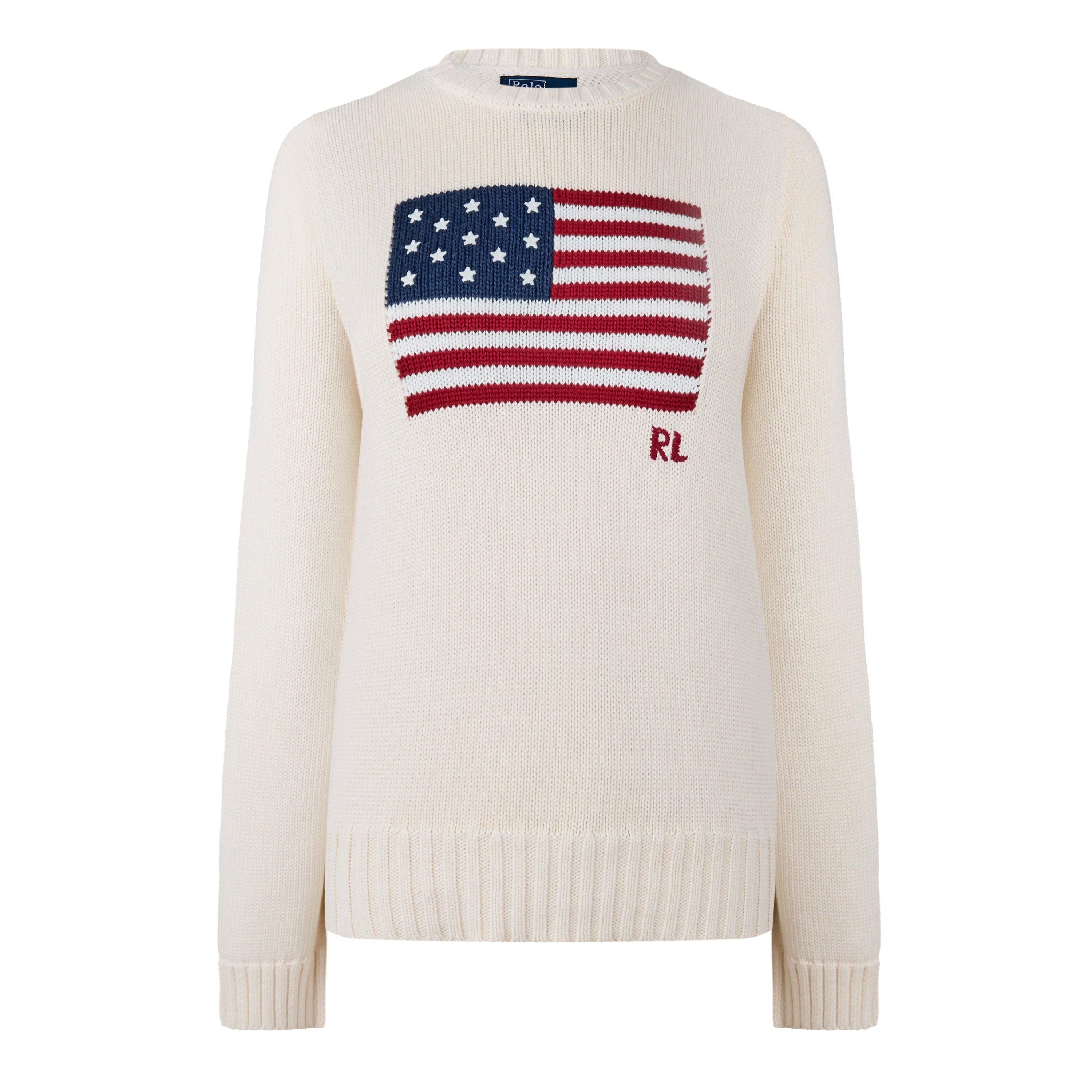 Cream - Polo Ralph Lauren - Women's Flag Knit Jumper - 7