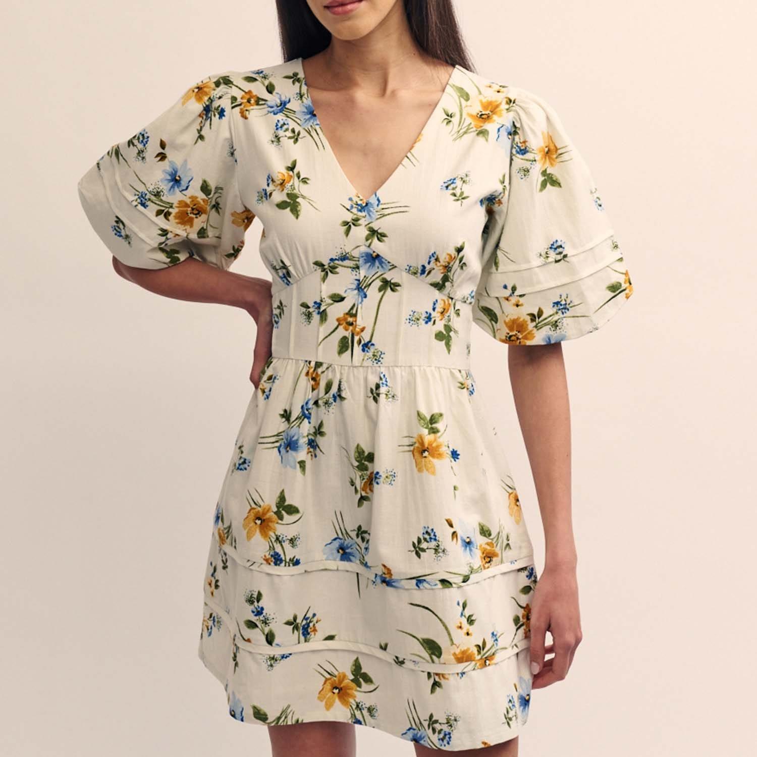 Multi Colour - Nobodys Child - Floral Clover Mini Dress - 1