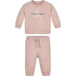 OVO Garment Dye T-Shirt Lilac Logo Tracksuit Infants