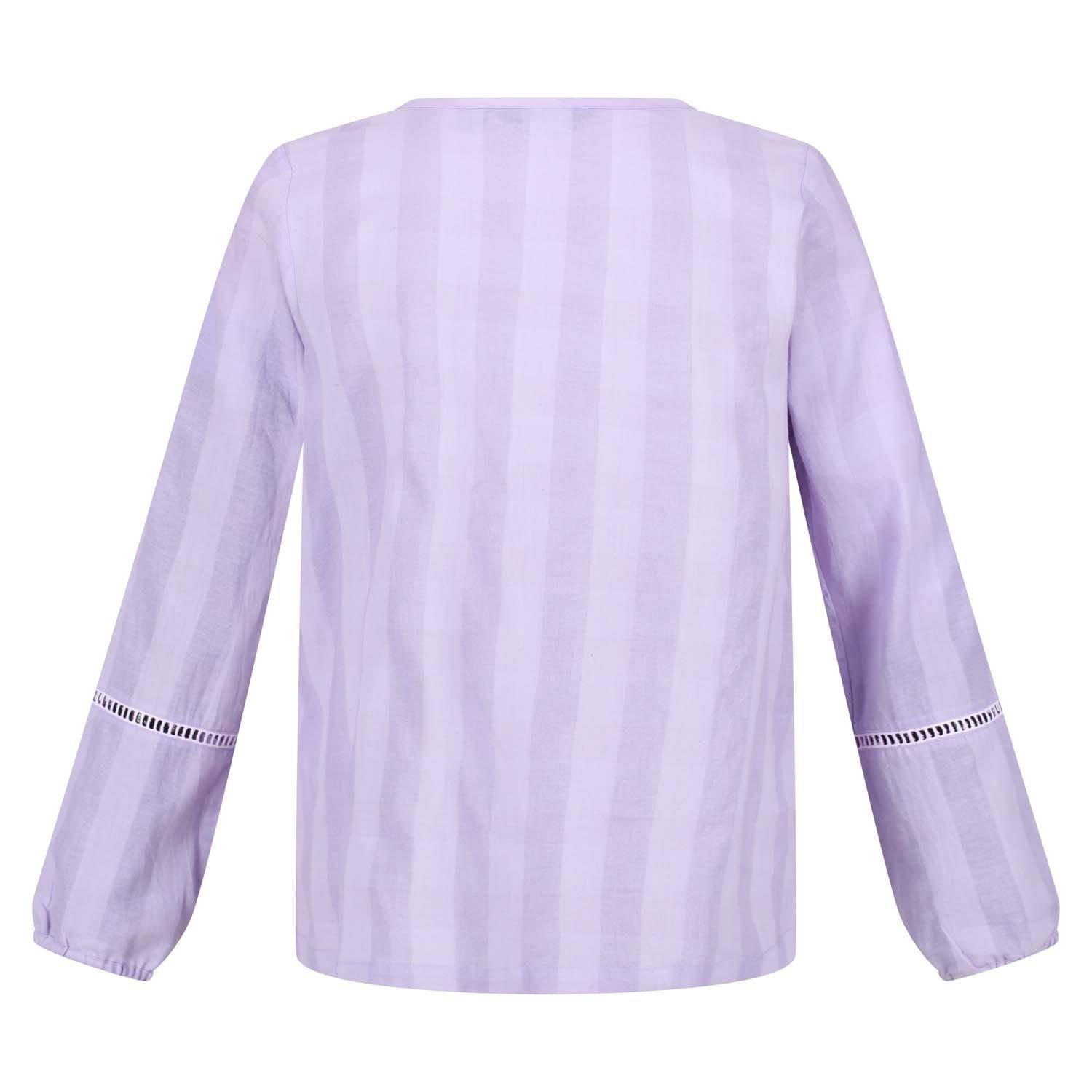 Lilac - Regatta - Calluna Coolweave V-Neck Loose Fit Top - 4