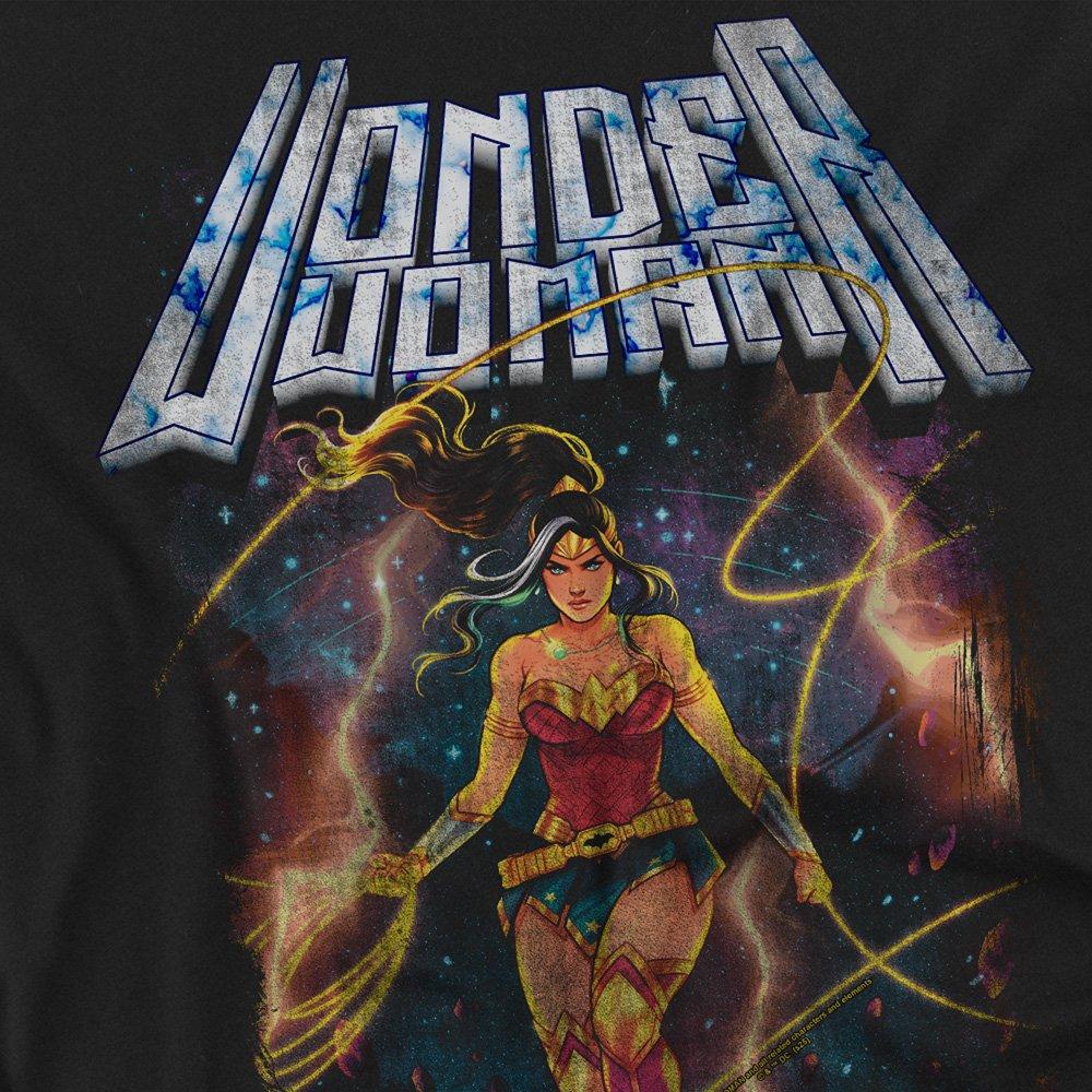 Black - DC Comics - Wonder Woman Galaxy Poster T-Shirt Black - 2
