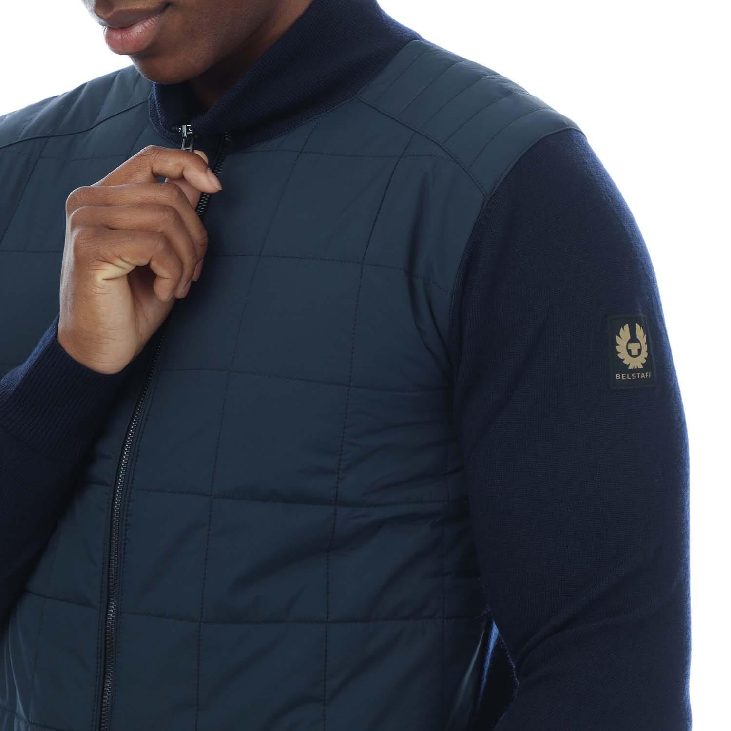 Navy - Belstaff - Kelbrook Zip Cardigan - 3