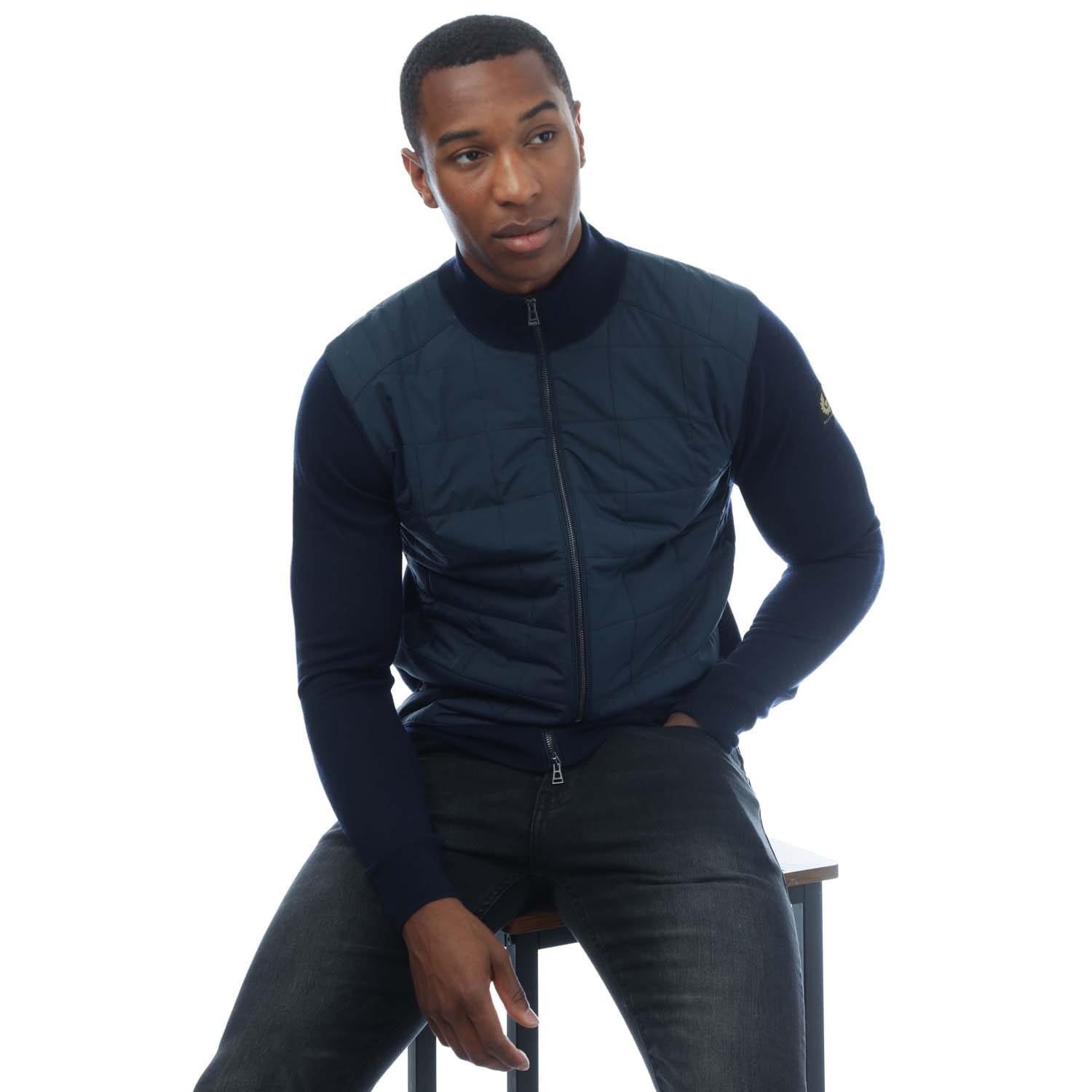 Navy - Belstaff - Kelbrook Zip Cardigan - 4