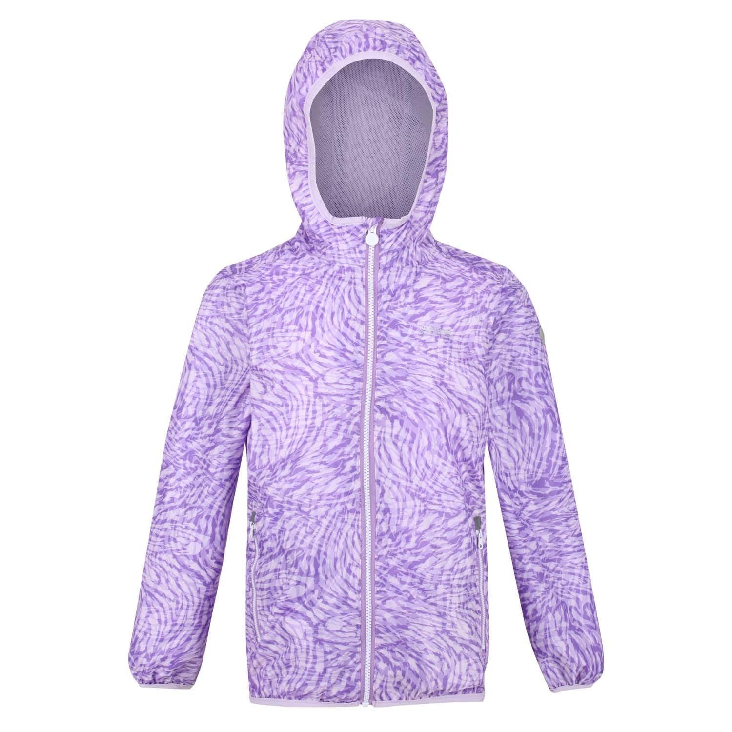 Purple - Regatta - Printed Lever Waterproof Jacket - 3