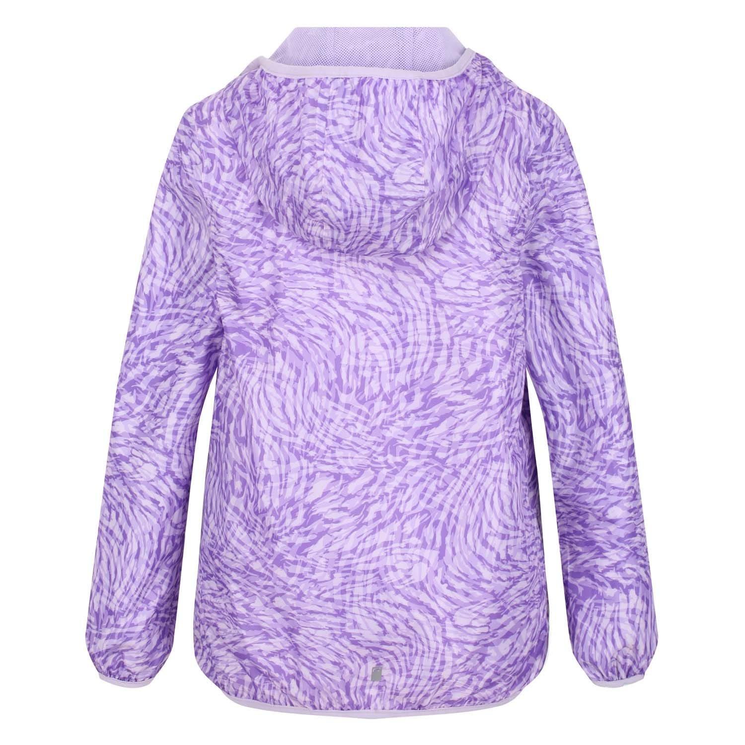 Purple - Regatta - Printed Lever Waterproof Jacket - 4